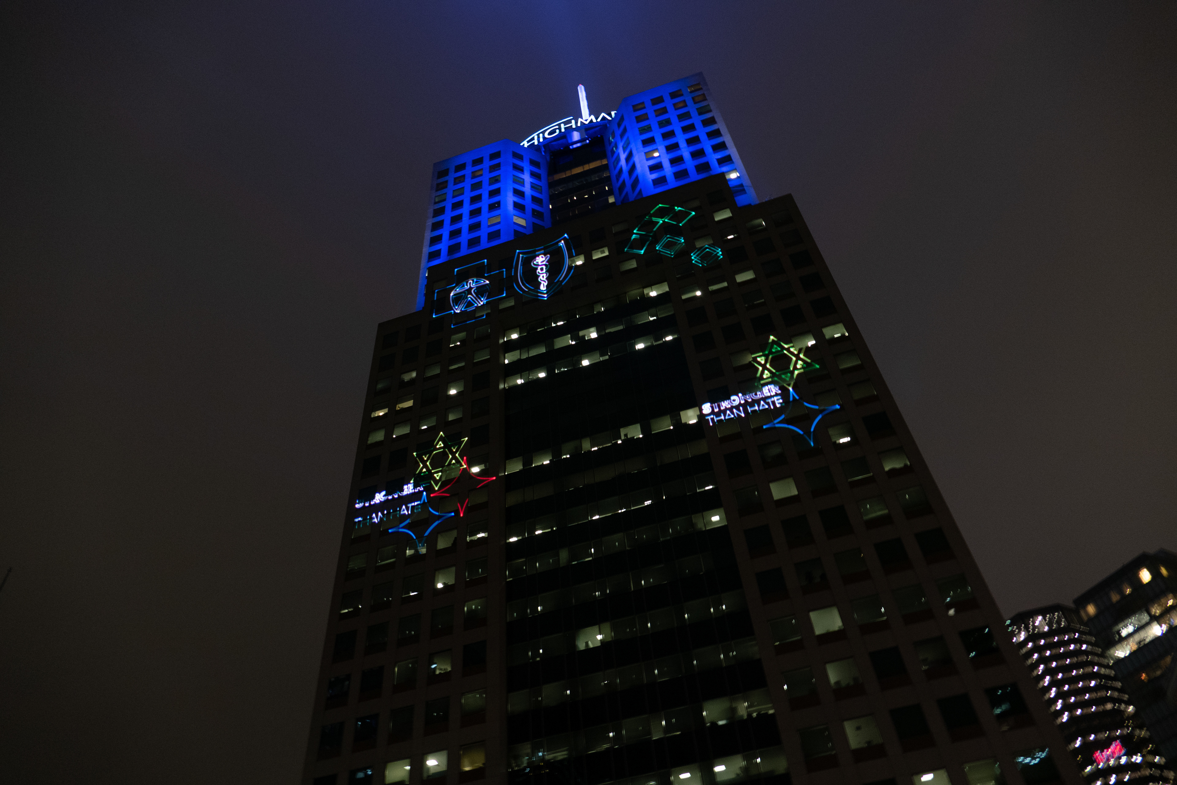 Stronger than Hate, Highmark, Light up night