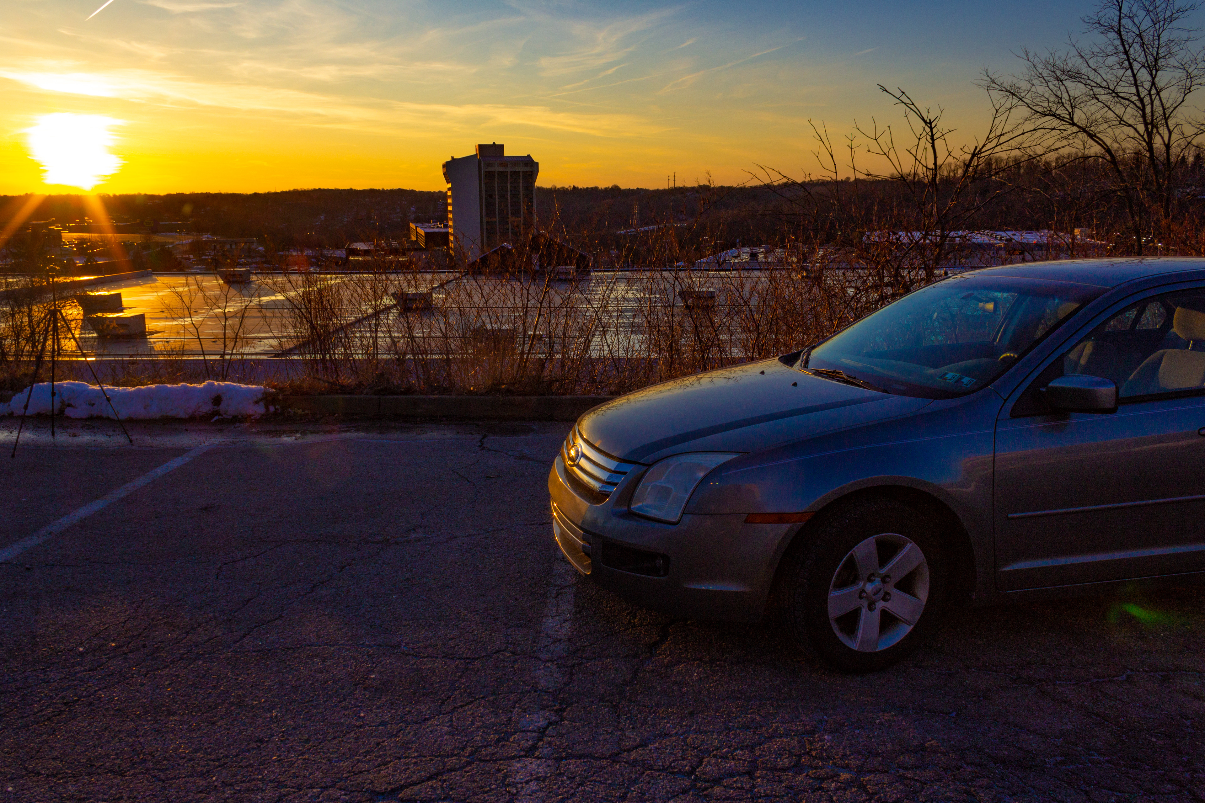 Sunset over Monroeville Mall