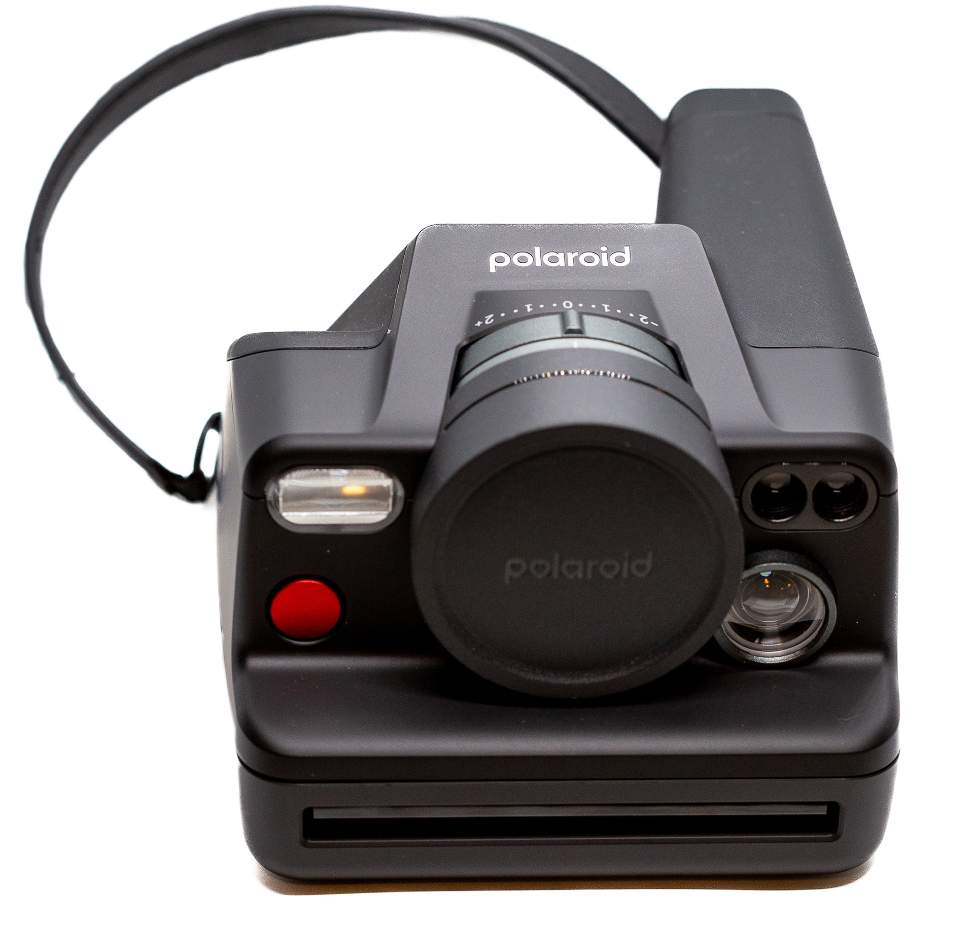 Polaroid I-2 z założoną osłoną obiektywu. © 2024 Tomasz Ryś