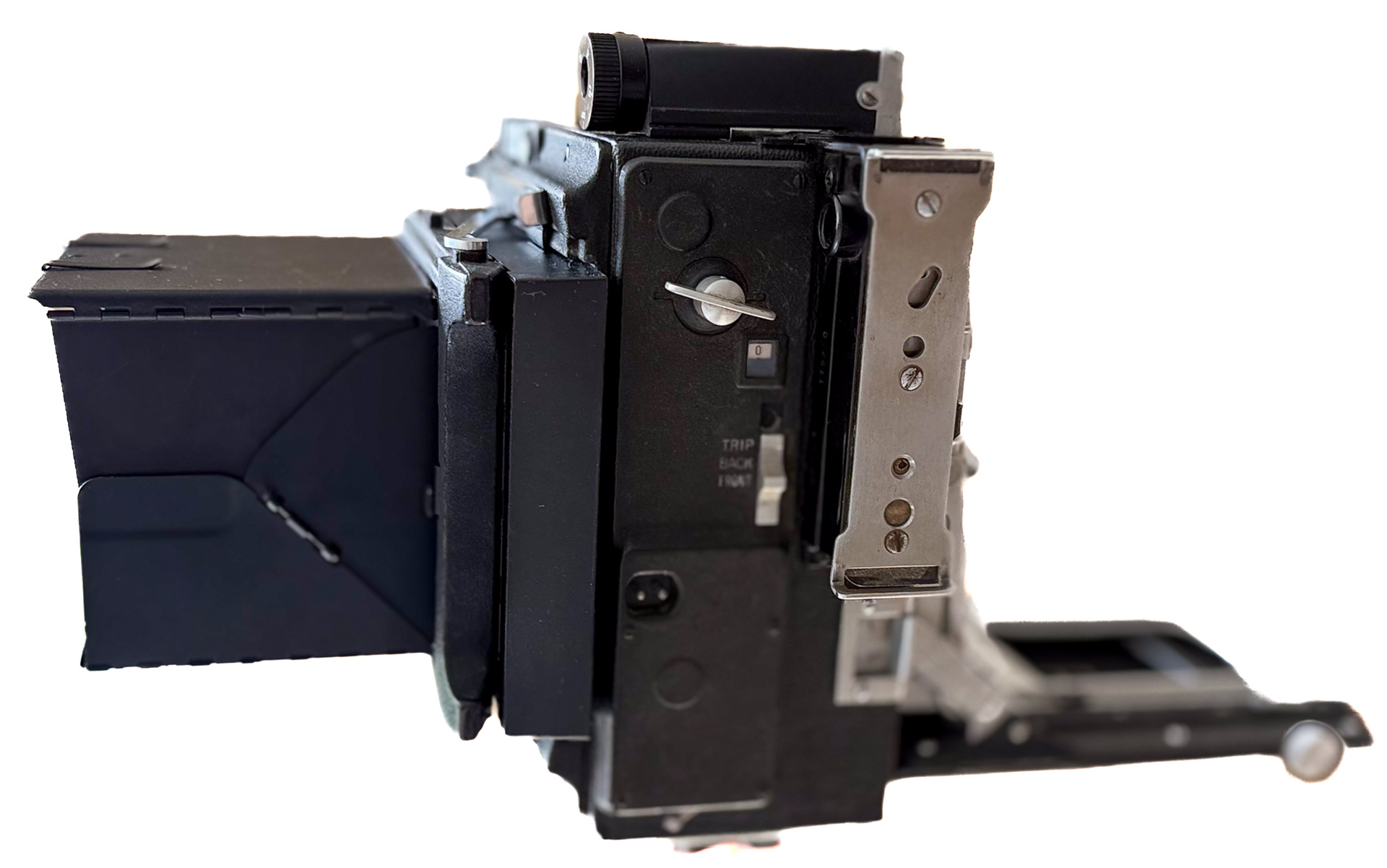 Graflex z założoną ramką dystansującą Lomograflok - © 2025 Tomasz Ryś