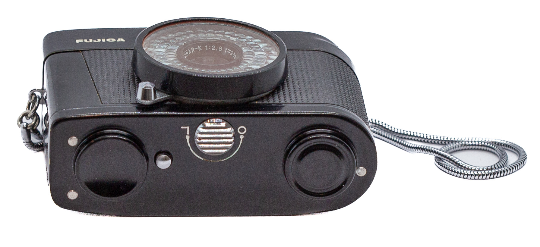 Fujica Mini od dołu - © 2026 Tomasz Ryś