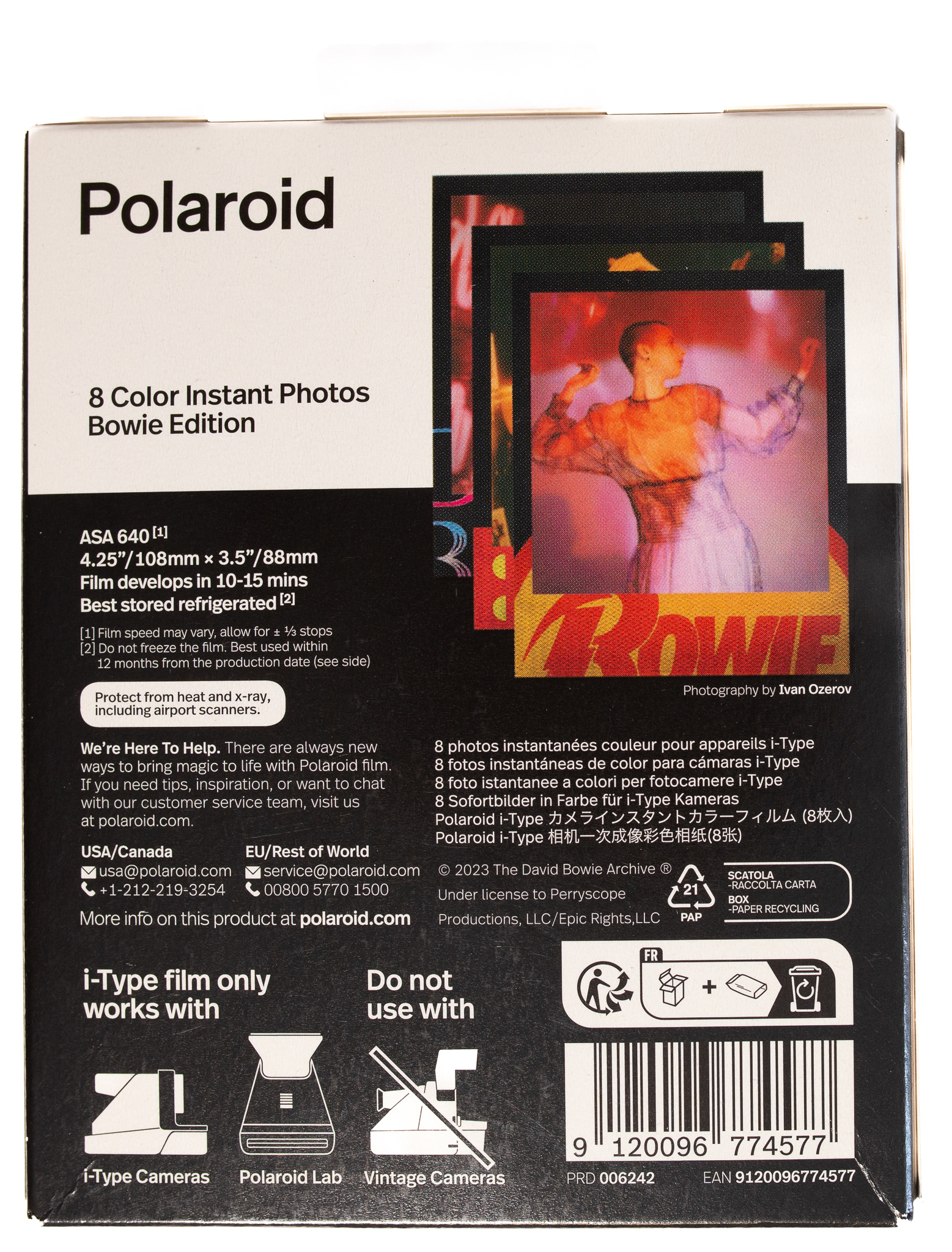 Polaroid Bowie. © 2024 Tomasz Ryś