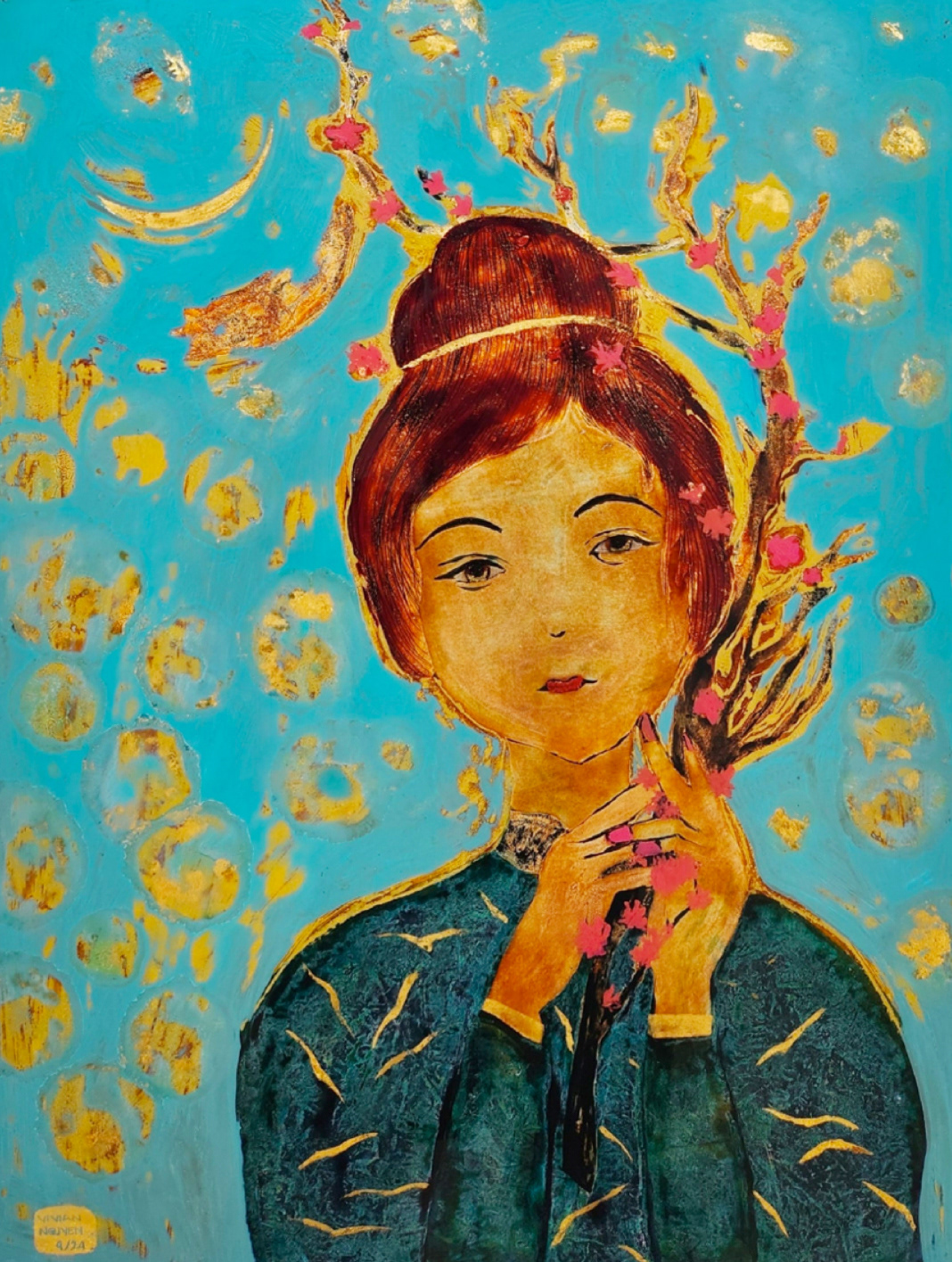 Xuân Đào - 45x60 (cm) - sơn mài