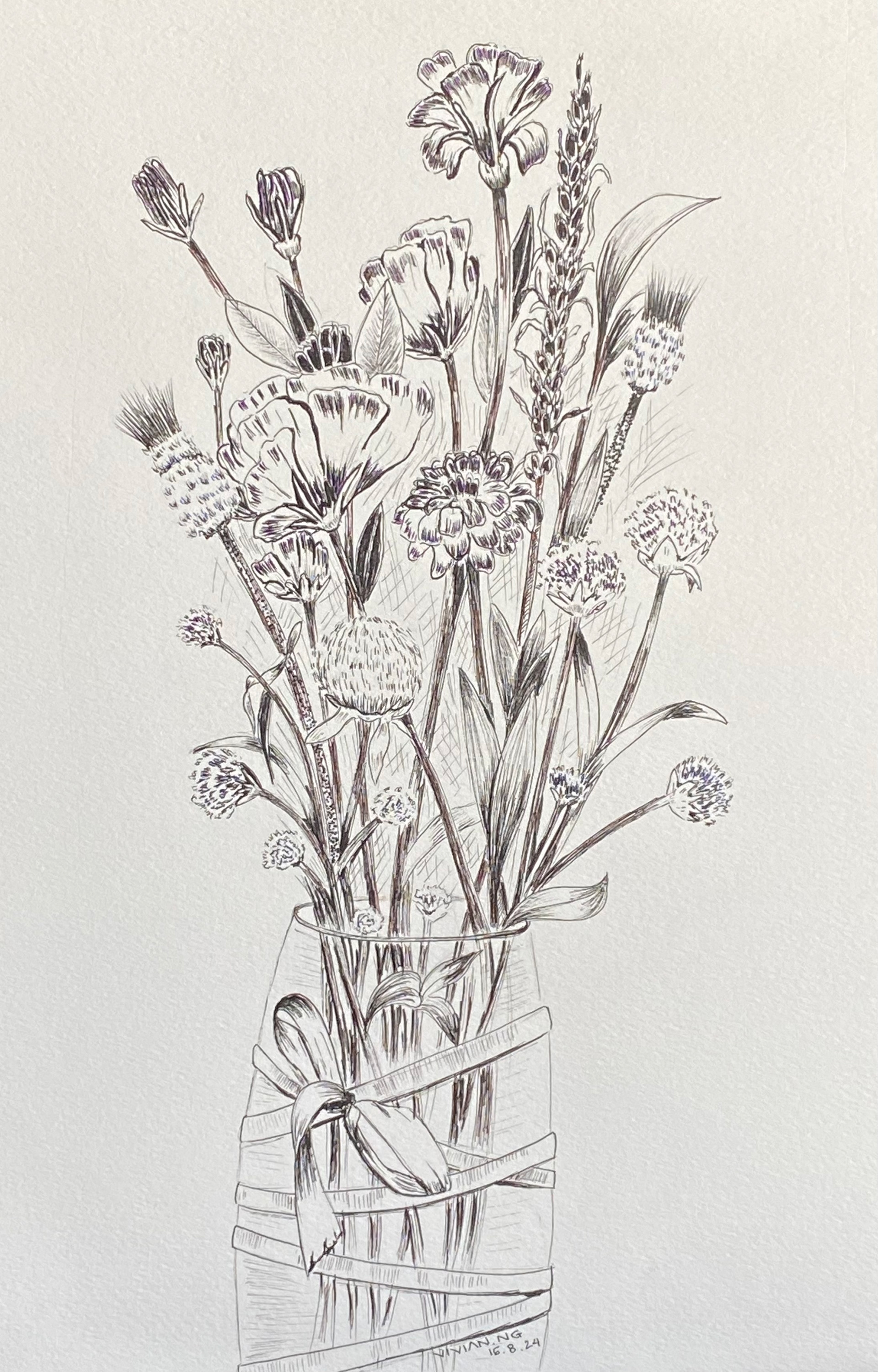 Nhành Xuân Thầm Thì - 30x42 (cm)