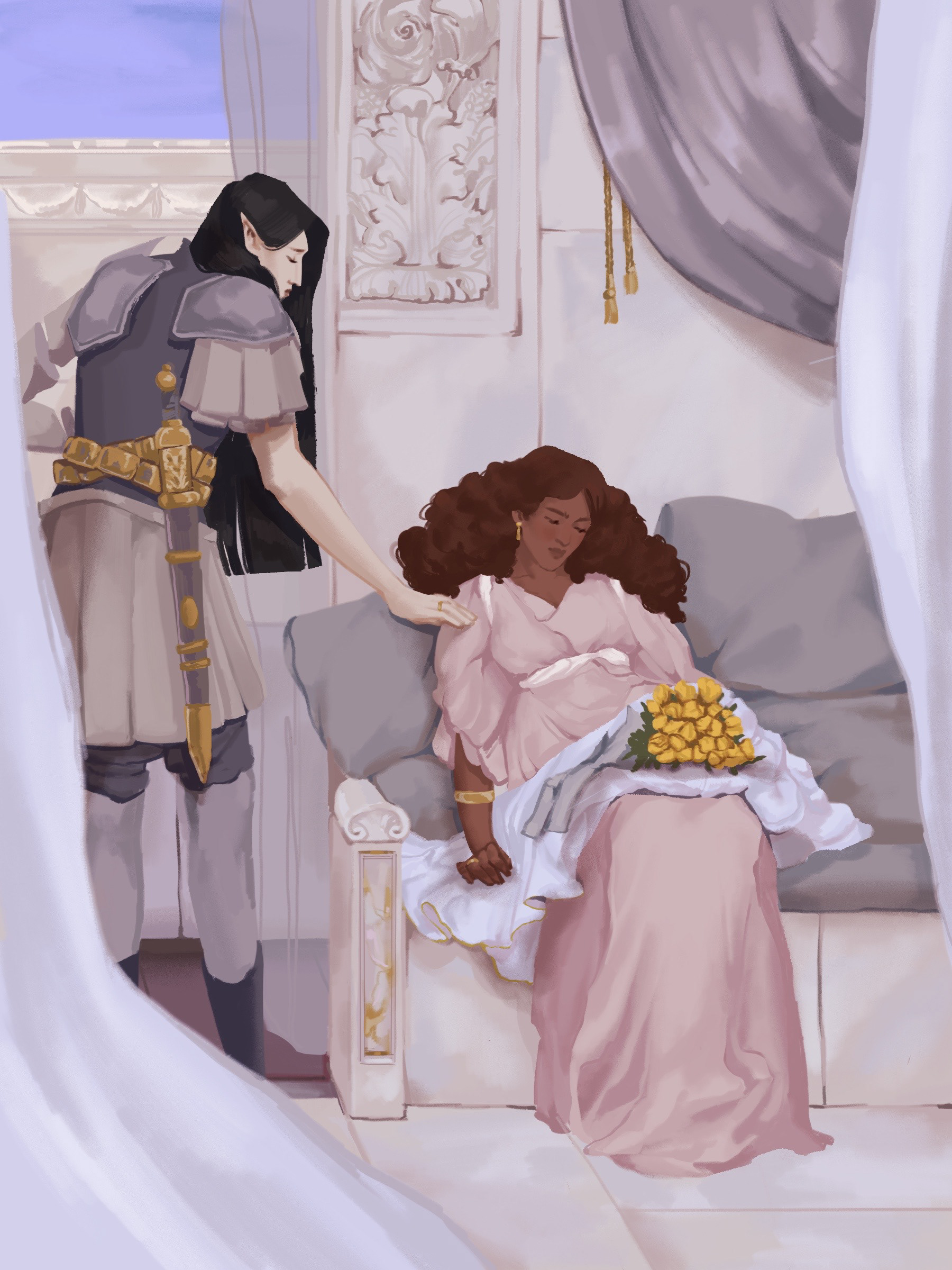 A Silent Greeting, after Sir Lawrence Alma-Tadema (2019)