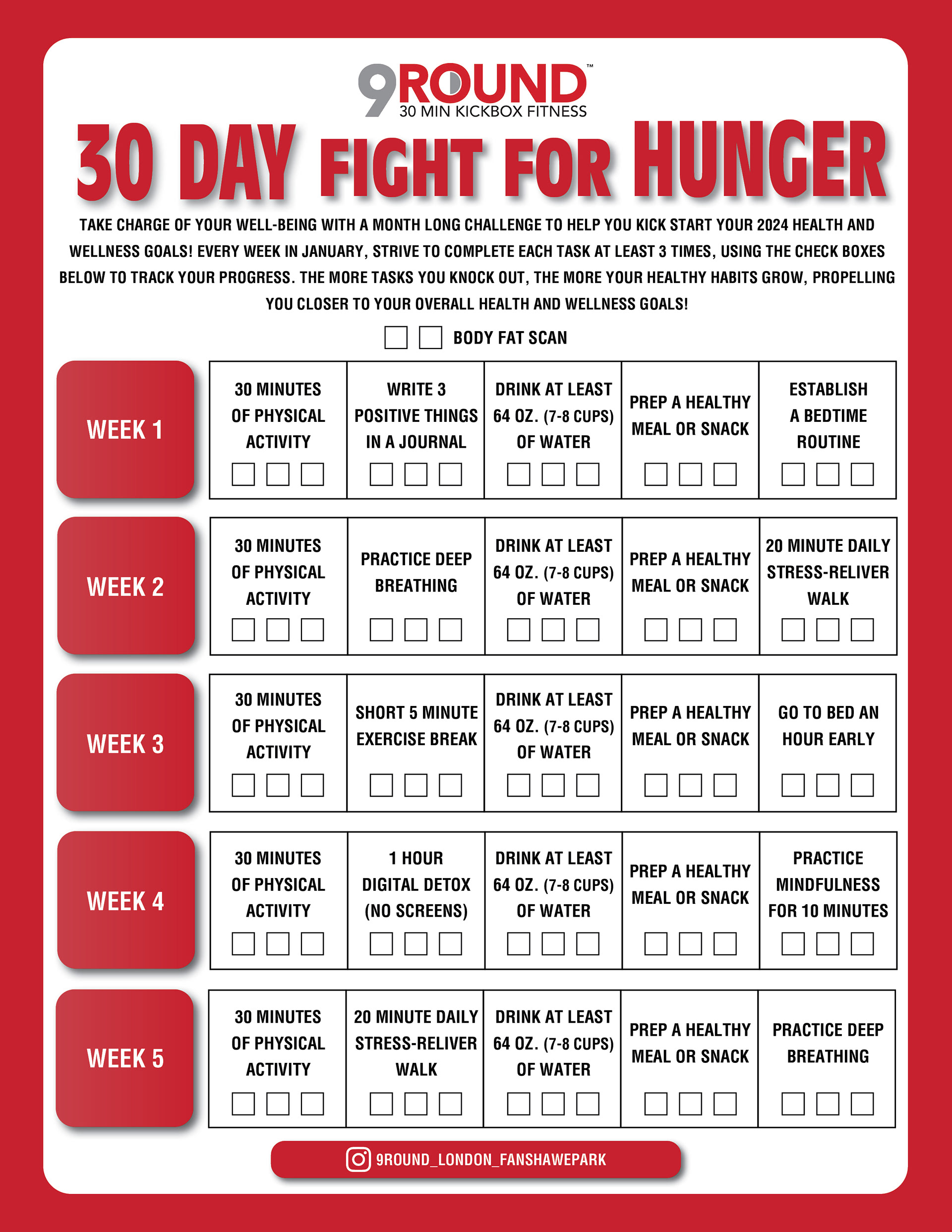 tracker sheet