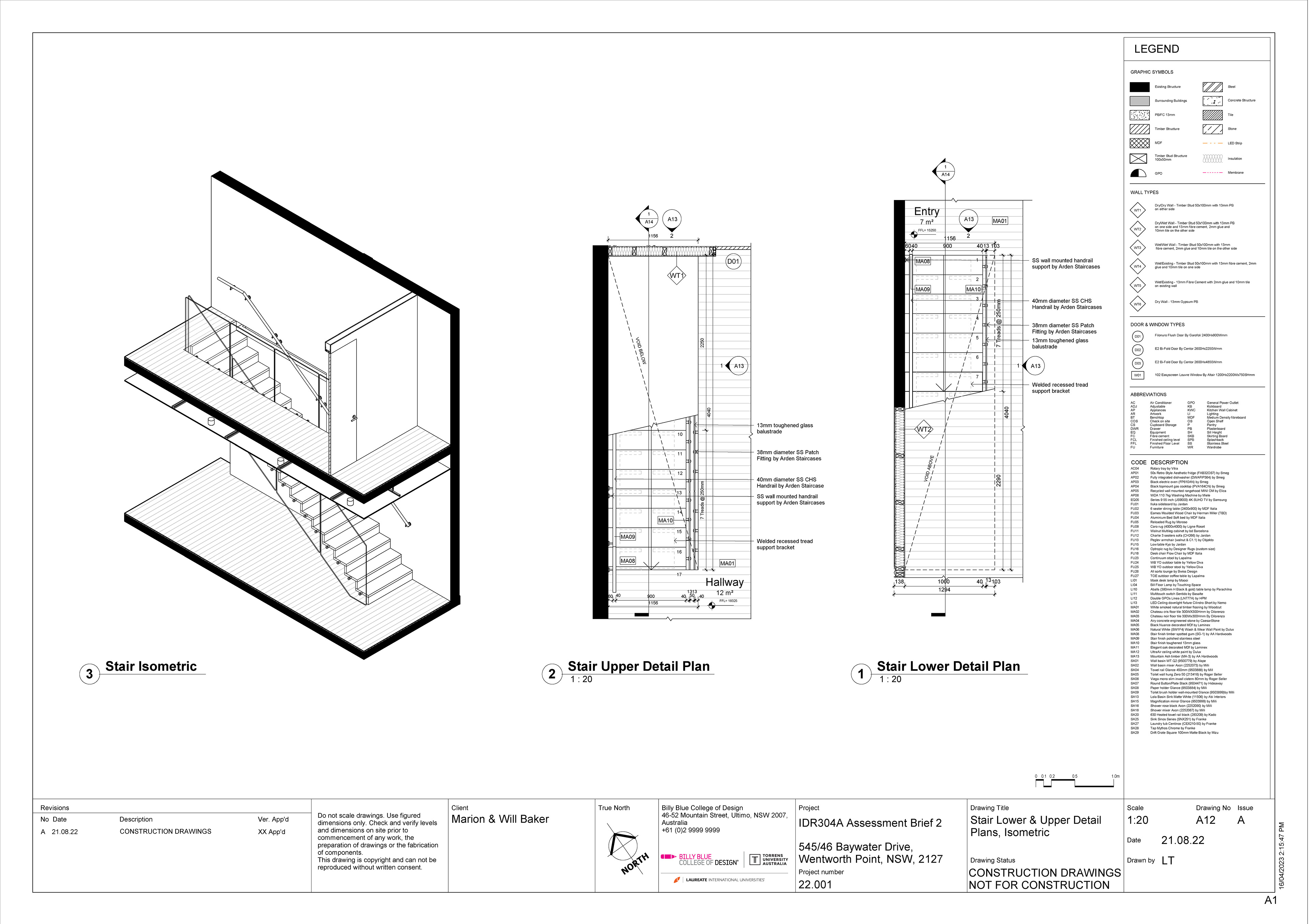 Stair Plans & Isometric