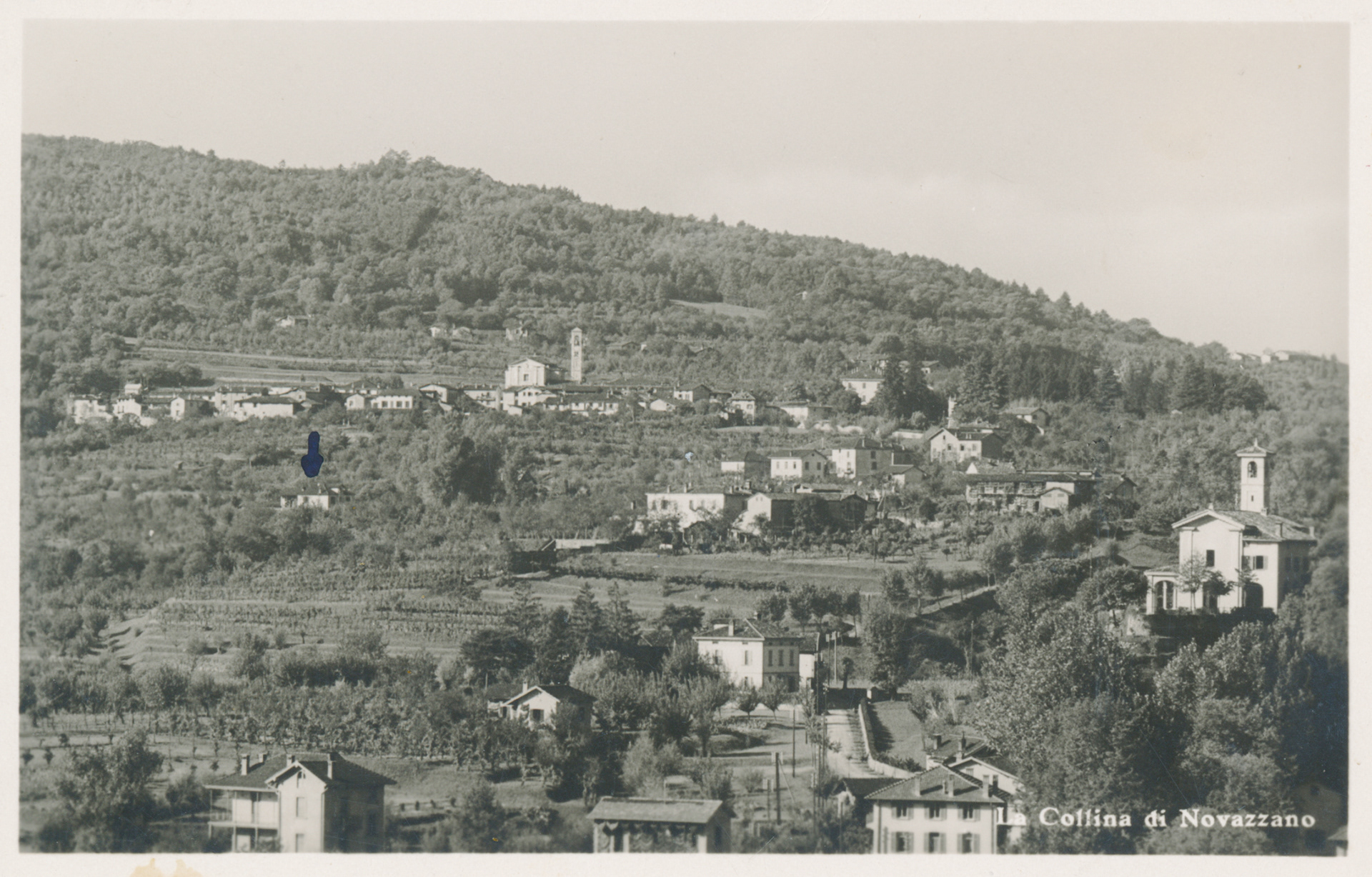 Cartolina "Collina di Novazzano", 1945 (Giuseppe Haug)