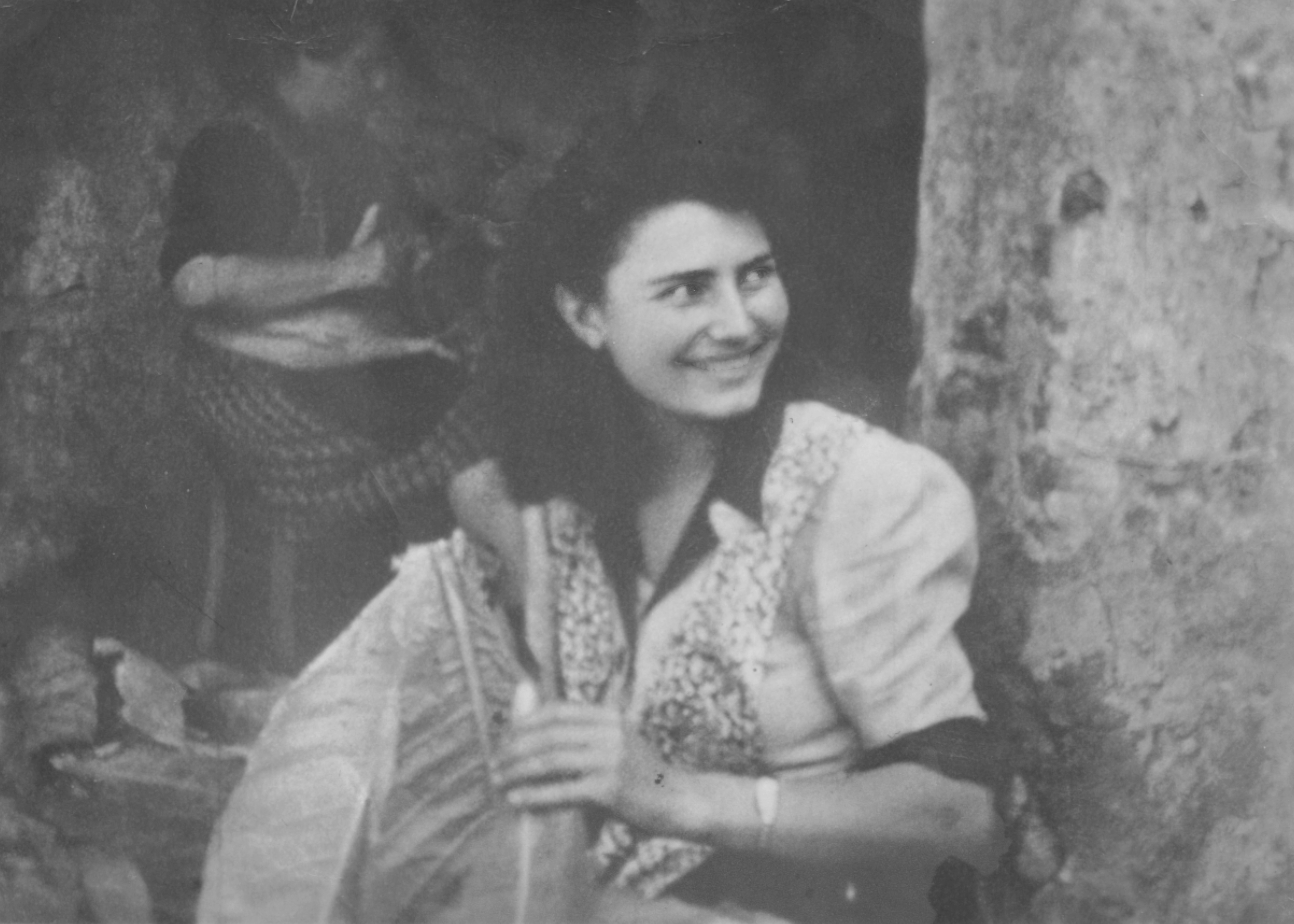 Lodovica Piffaretti, a Novazzano, circa 1945 (Loredana Etter)