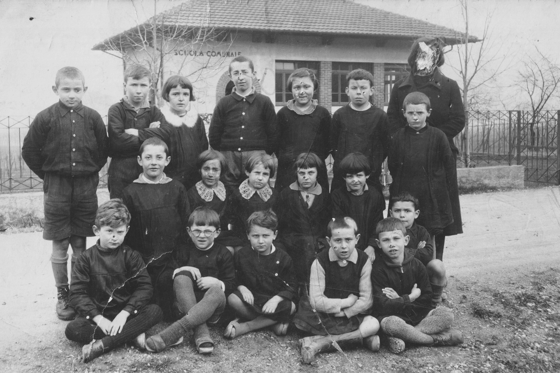 Scuole elementari a Brusata, 1939 (Famiglia Scheurer)