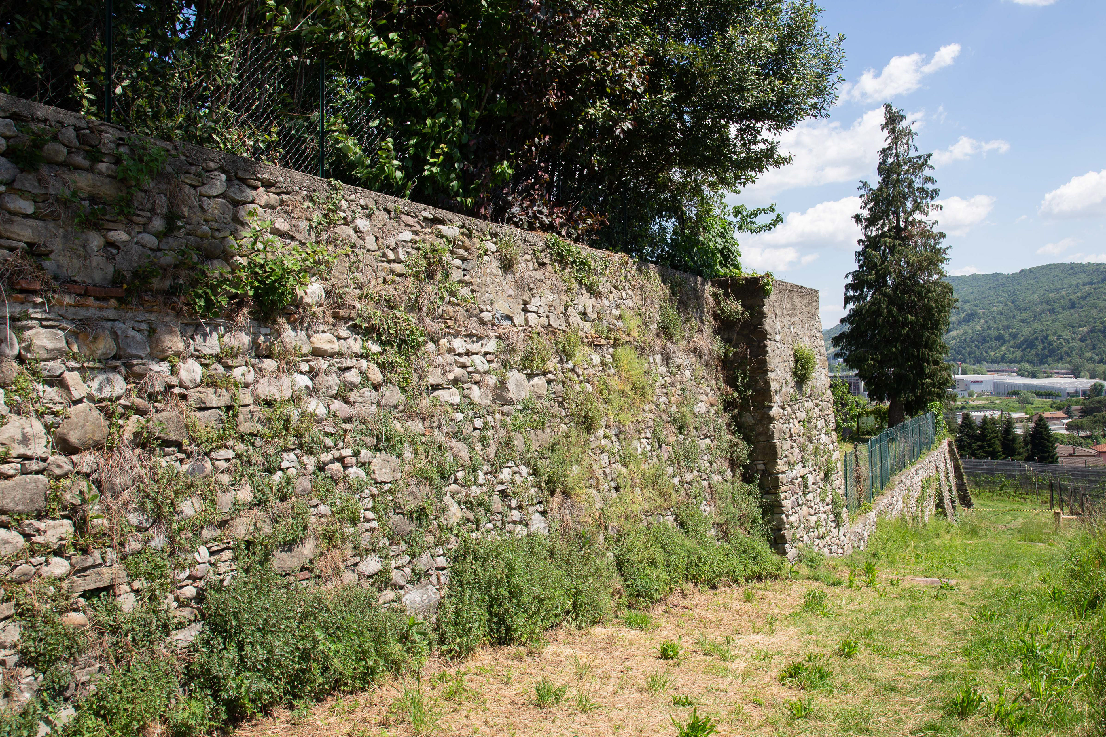 Mura storiche a Castel di Sotto di Novazzano, 2023 (Francesco Tadini)