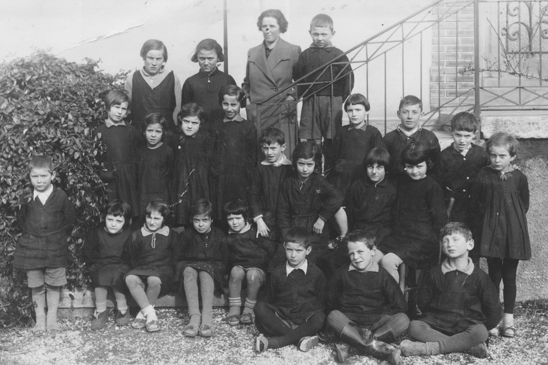 Scuole elementari a Brusata, 1939 (Famiglia Scheurer)