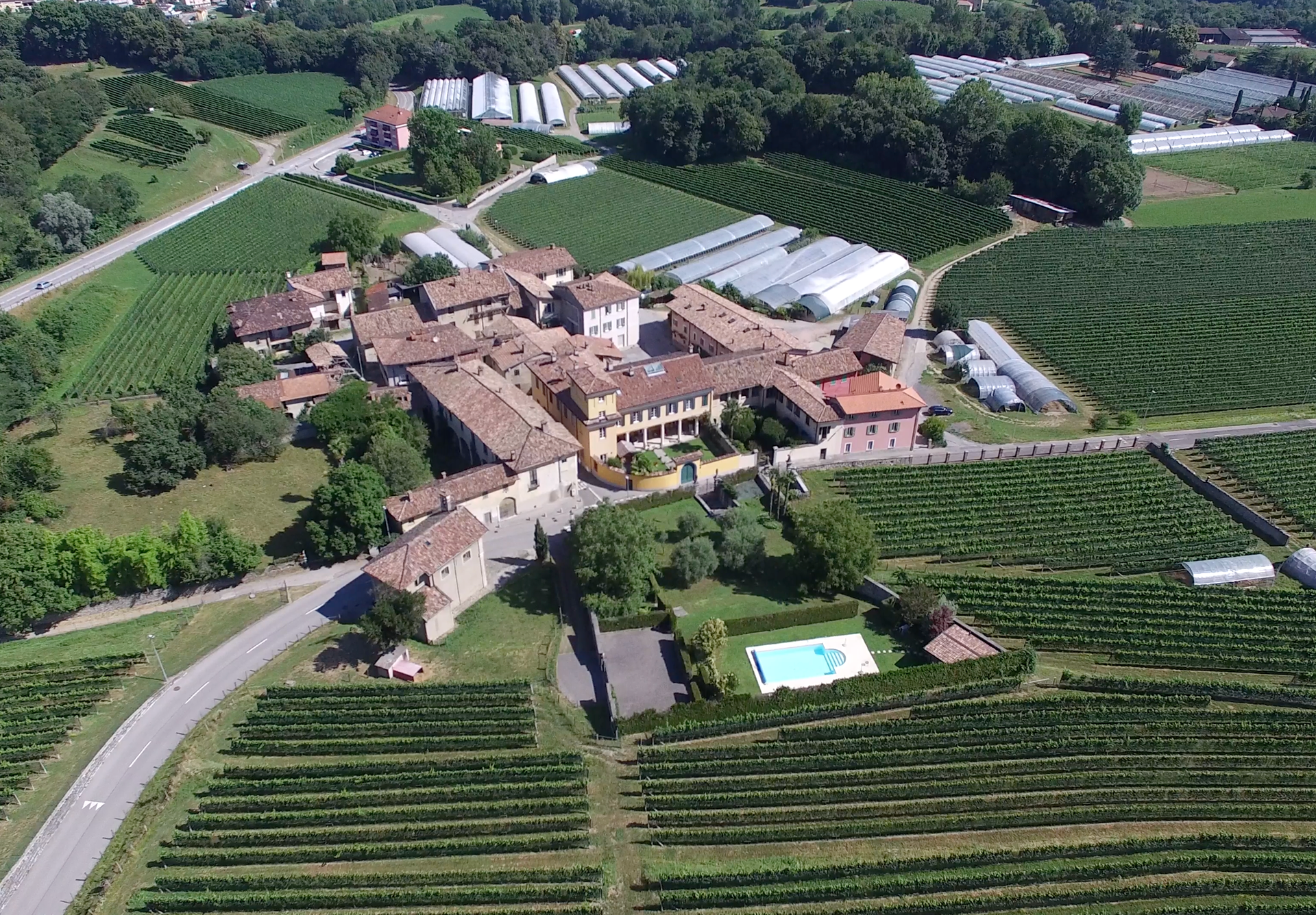 Vista aerea di Brusata, 2024 (Enrico Ramani)