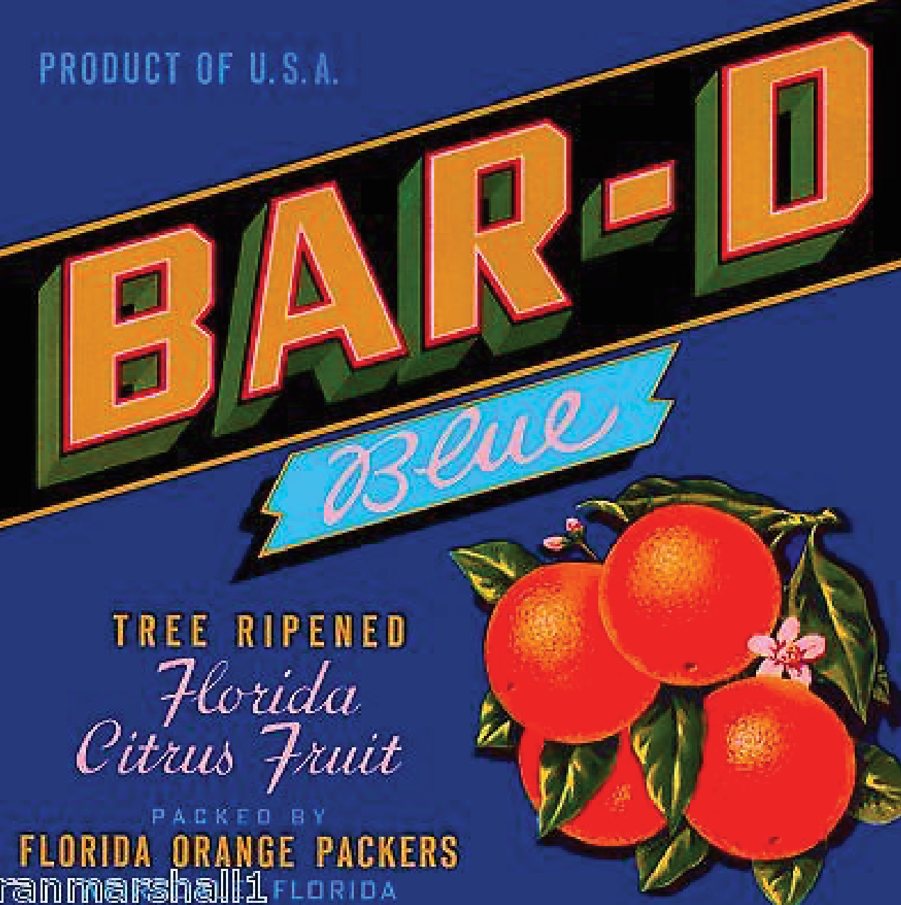 Source:https://www.walmart.com/ip/Weirsdale-Florida-Bar-D-Orange-Citrus-Fruit-Crate-Label-Art-Print/792226863