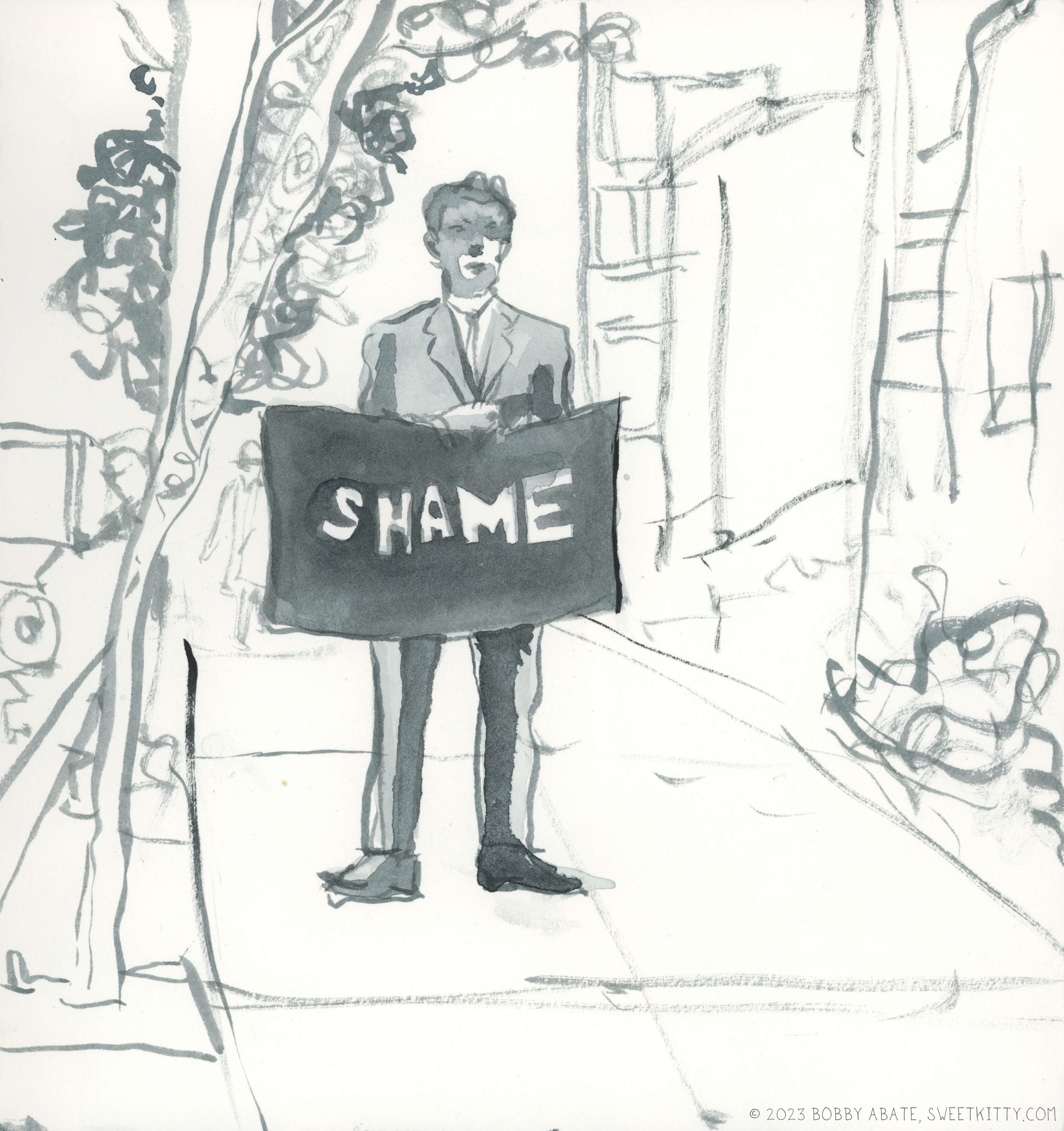 Picketing Grace Cathedral, San Francisco, 965