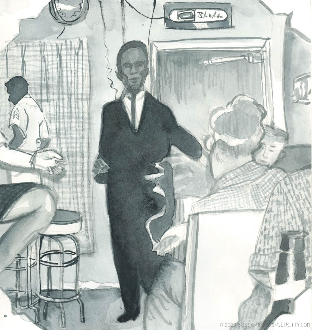 Mr. Elegance at Mary Ellen's Top Hat San Antonio TX Spring 1963