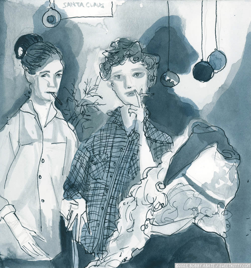 Unidentified Lesbian Couple from Houston circa 1960