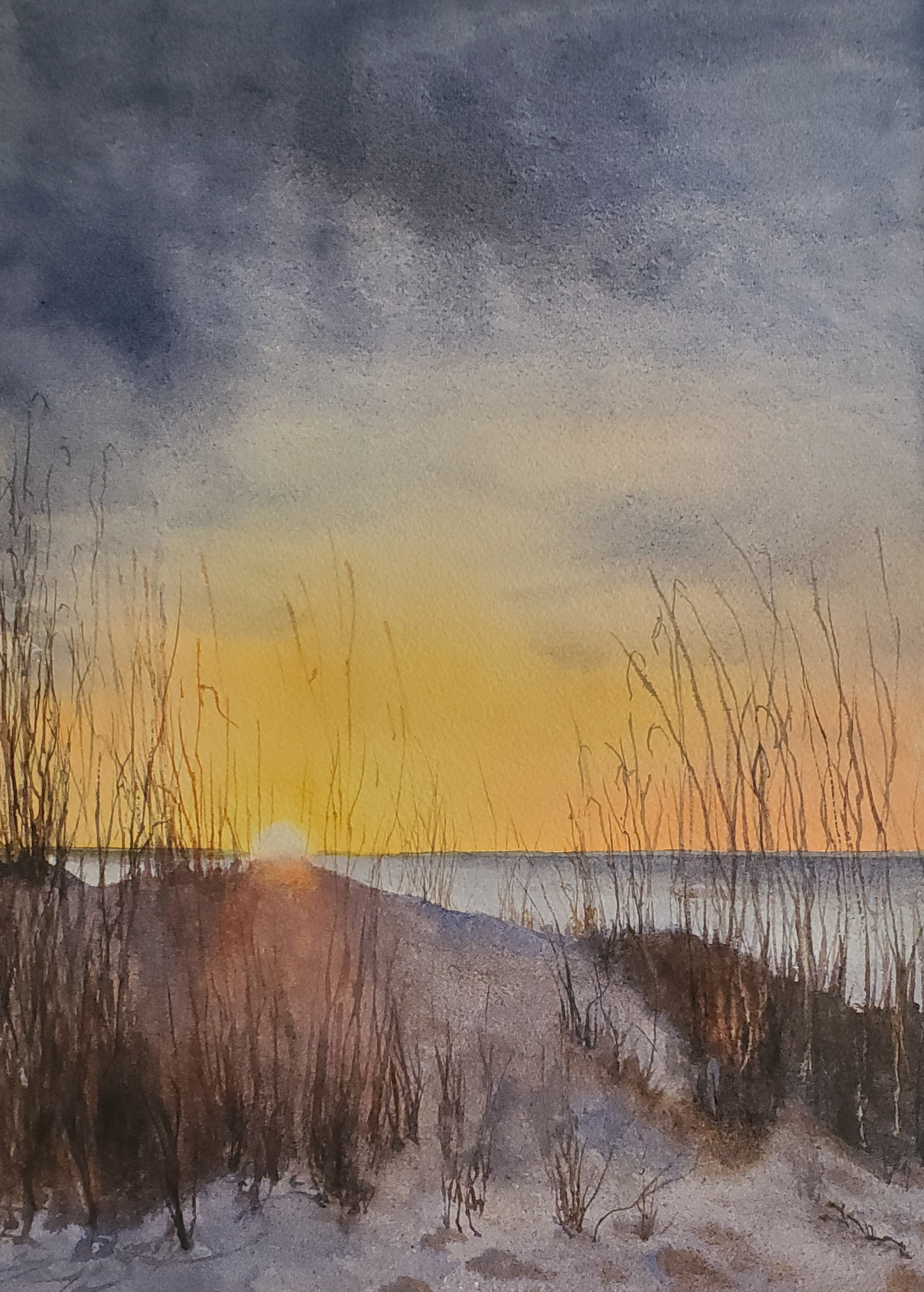 Sunlight Over the Dunes, 14 x 11, $350