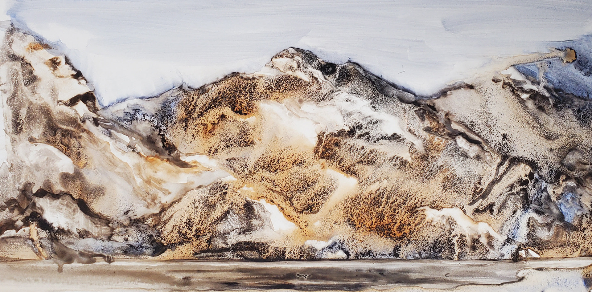 Mountain Textures (3 1/2 x 8 1/2), $300