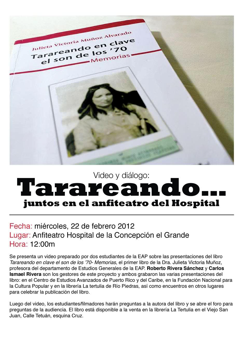 Tarareando en clave al son de los '70s de julieta V. Muñoz-Alvarado, (2012)