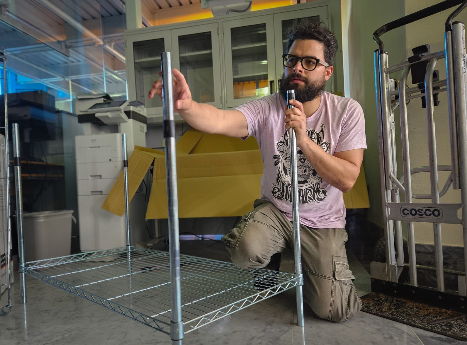 Montage de mobiliarios para los Laboratorios. Foto por: Ricardo José Rodríguez