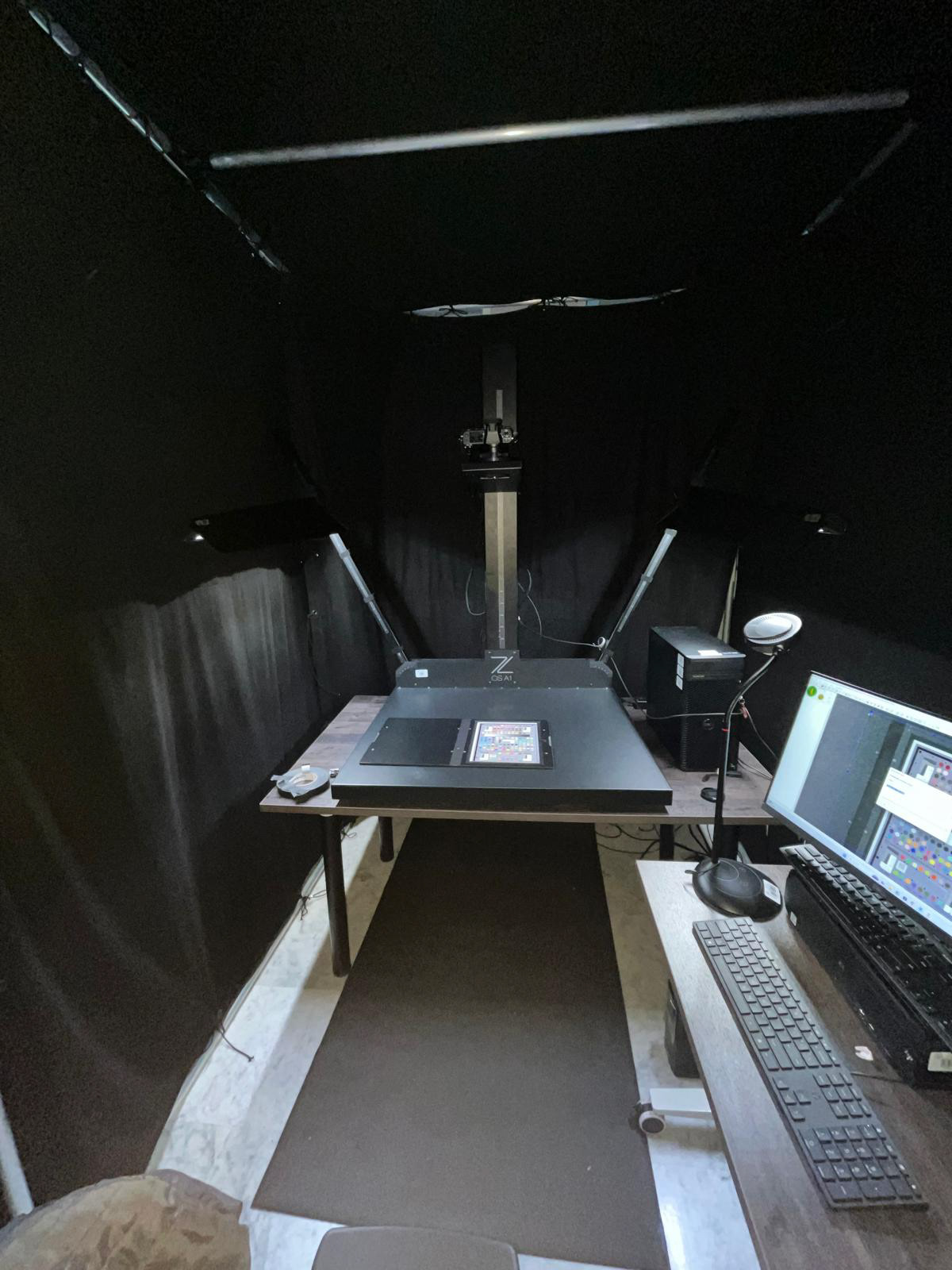 Interior Carpa 1 del Laboratorio de Digitalización de ARPA 02.