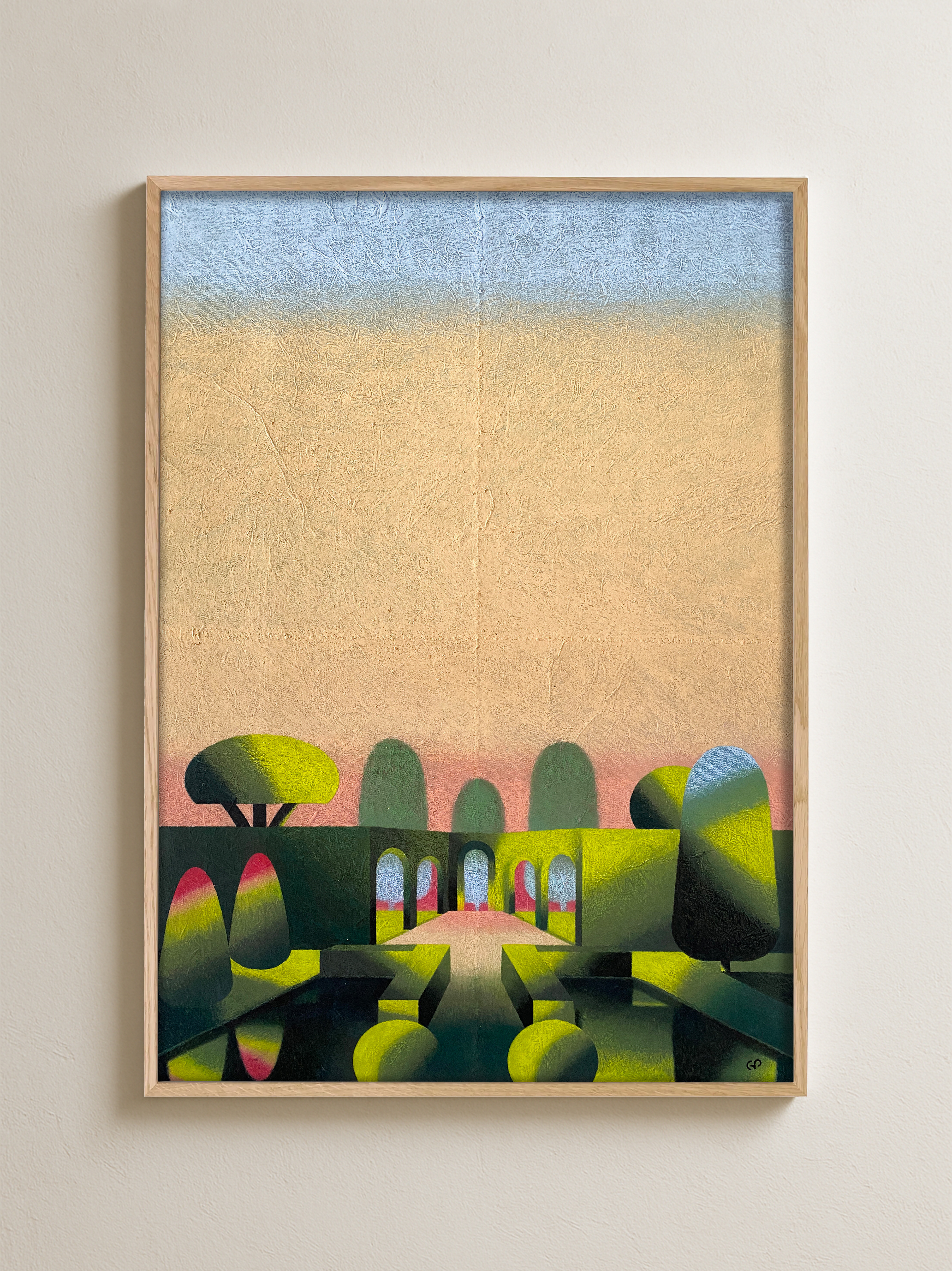 Aqua garden 76x106 cm
