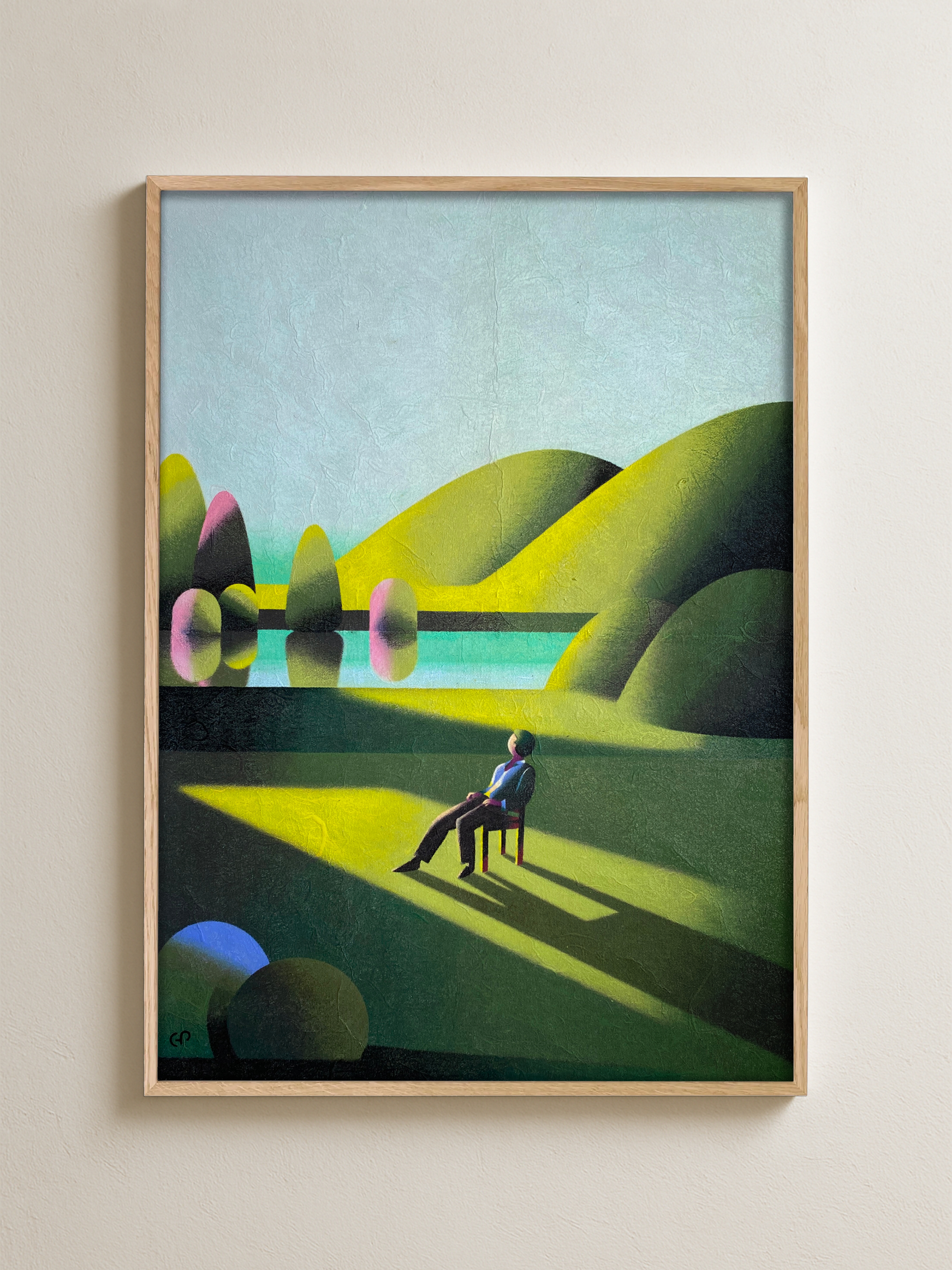 Interlude in the Garden 46x63 cm
