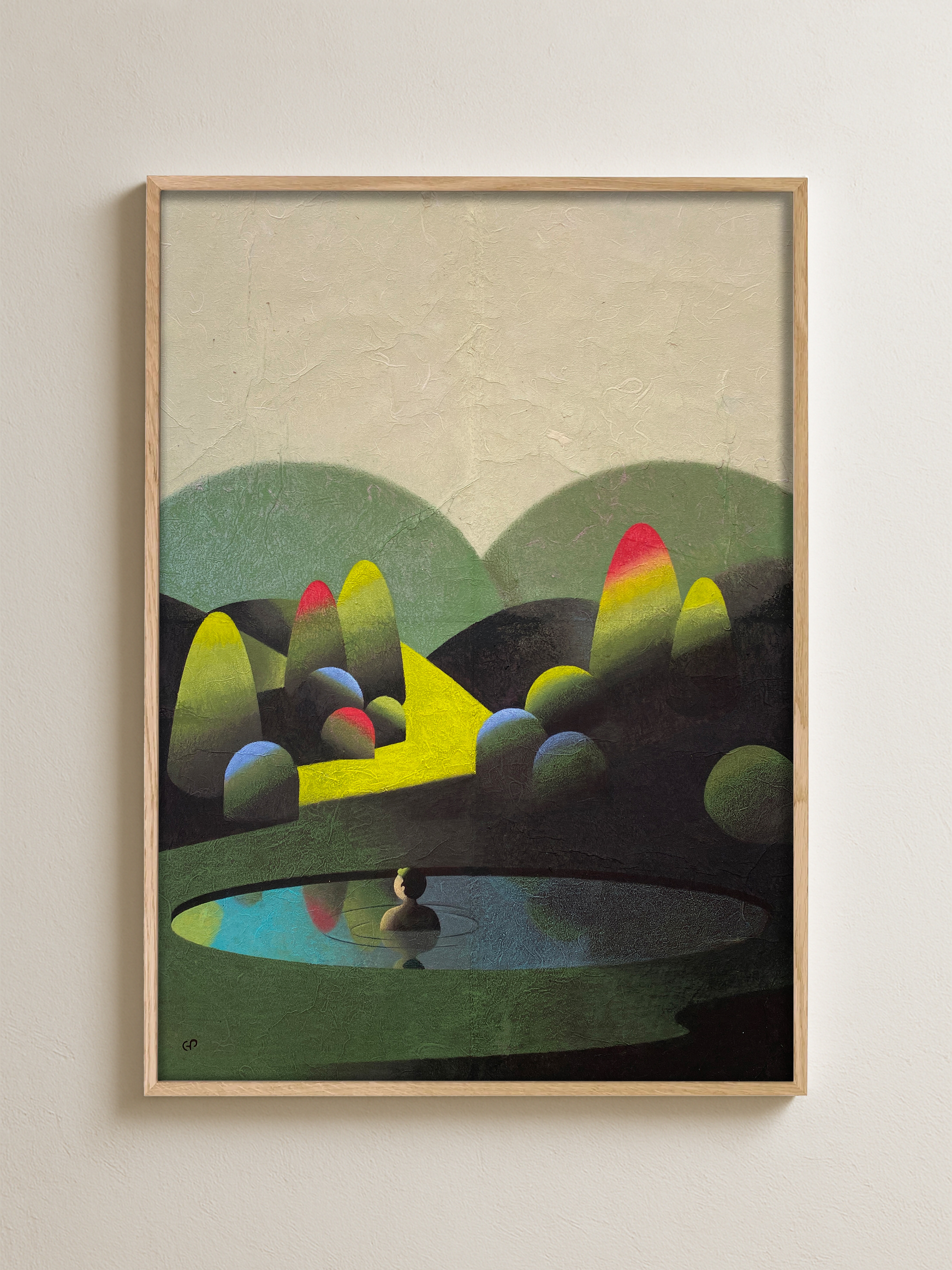 Lake garden 76x106 cm