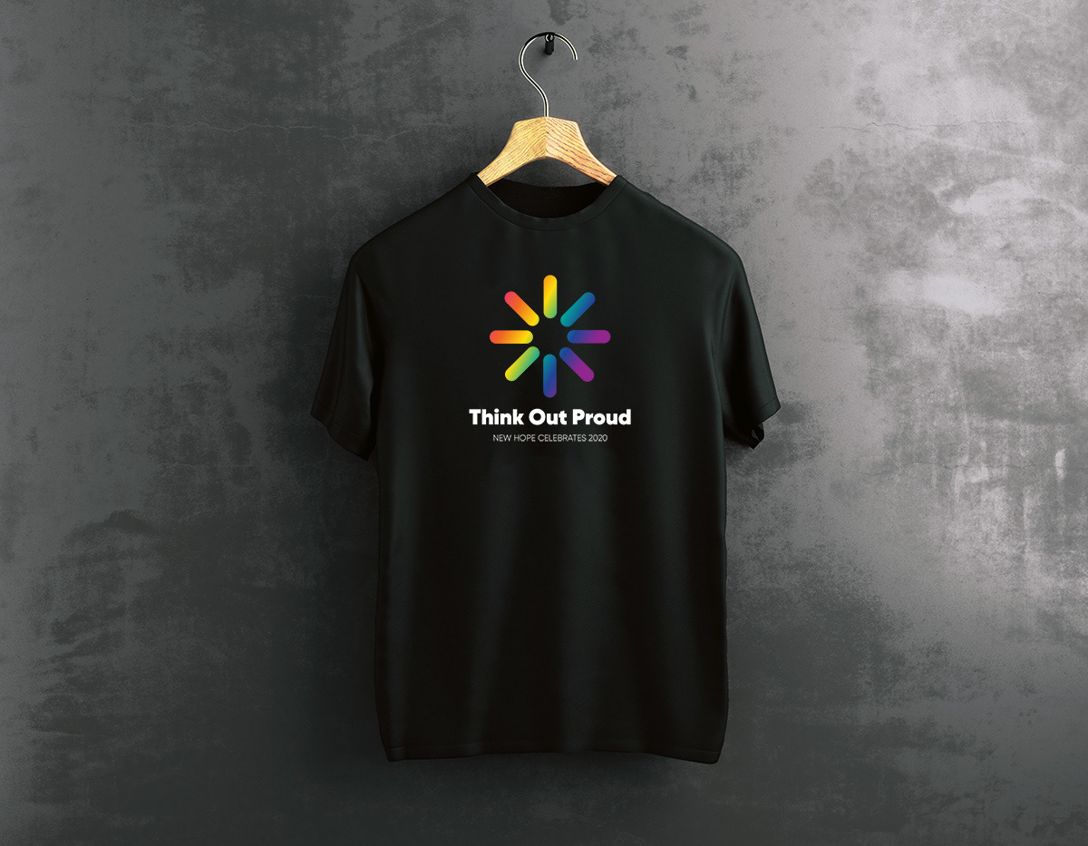 Pride Shirt Concept - Think OUT Proud