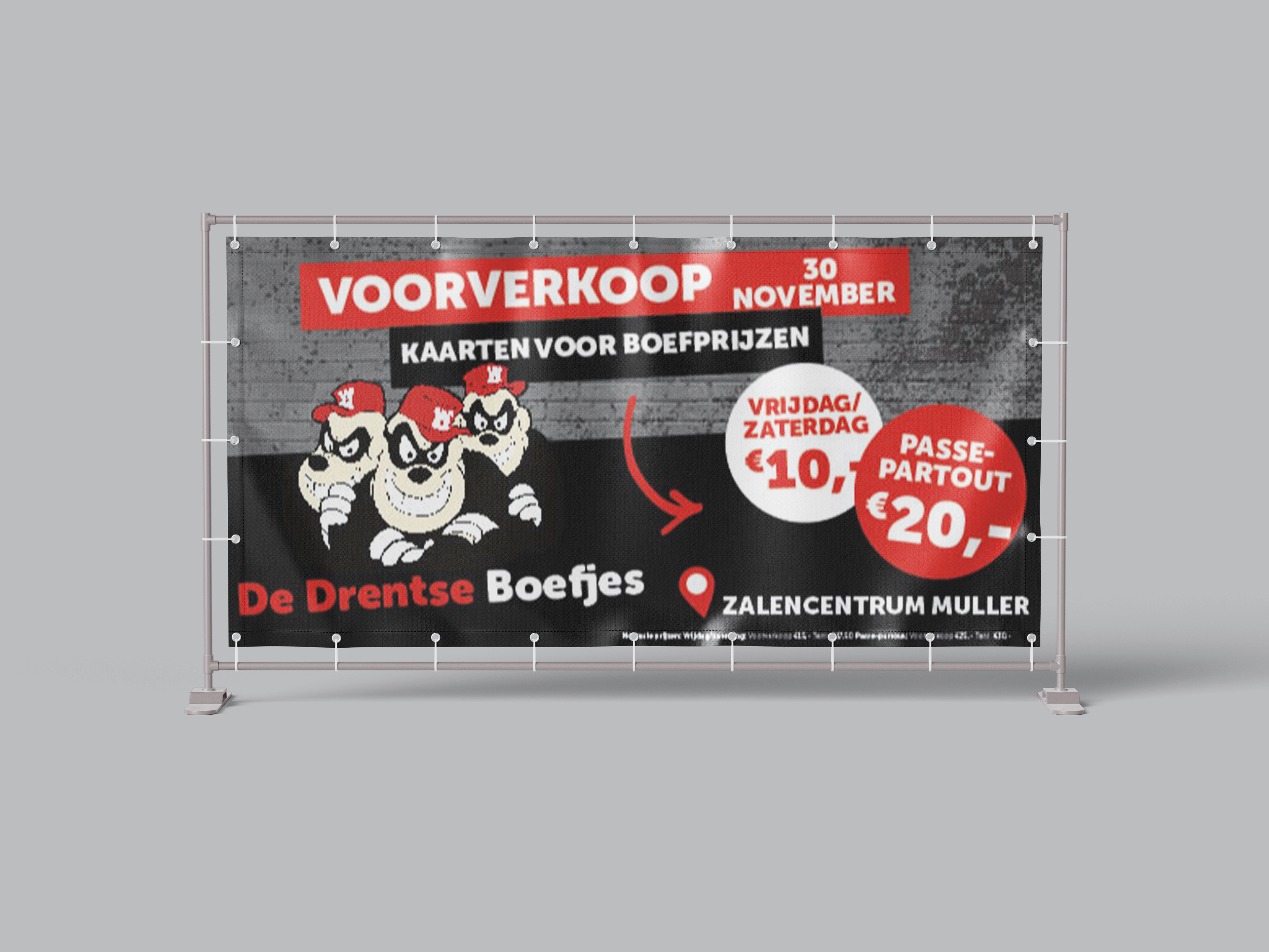Spandoek voorverkoop 200x200 cm