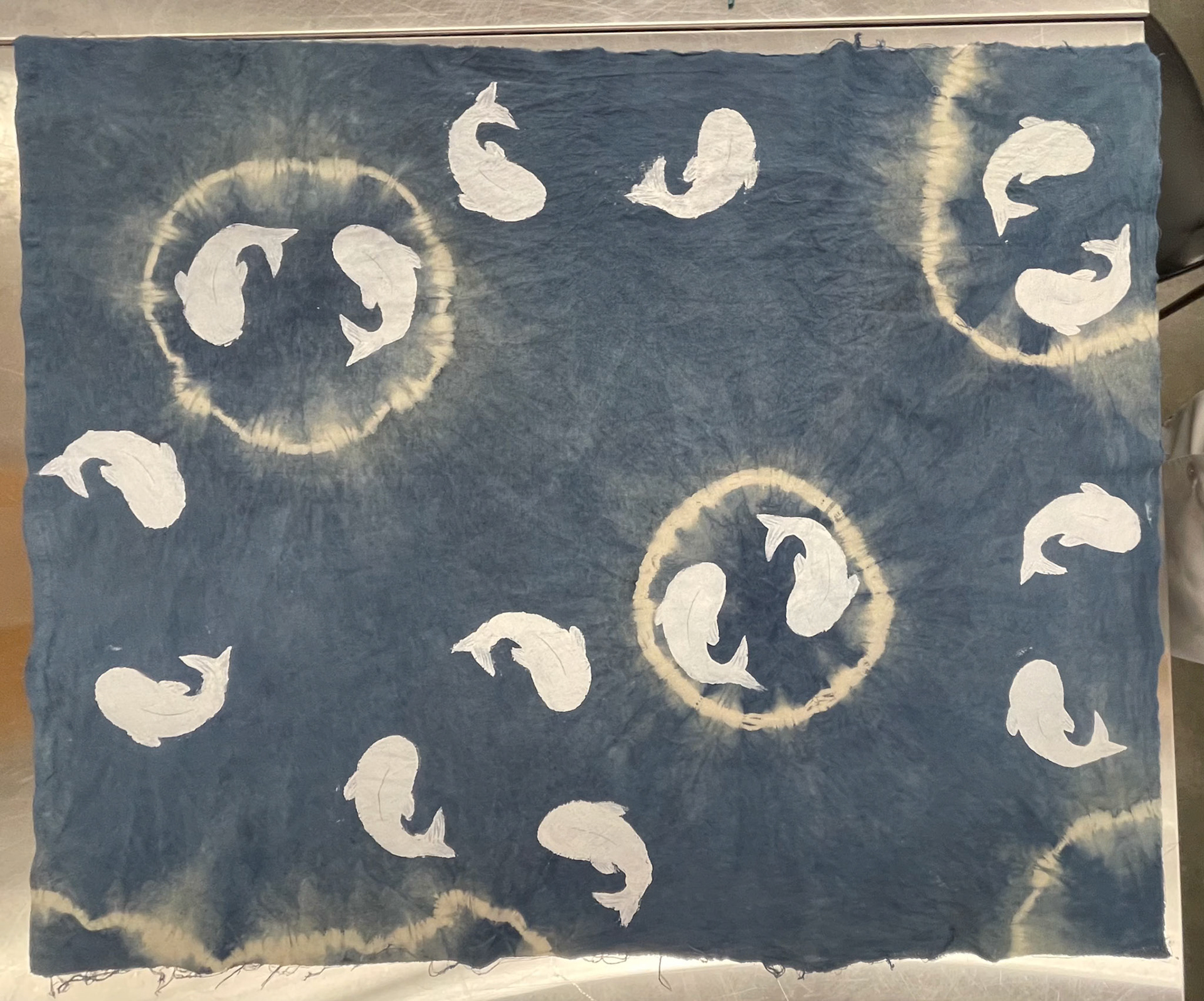 OPAQUE WHITE BLOCK PRINT