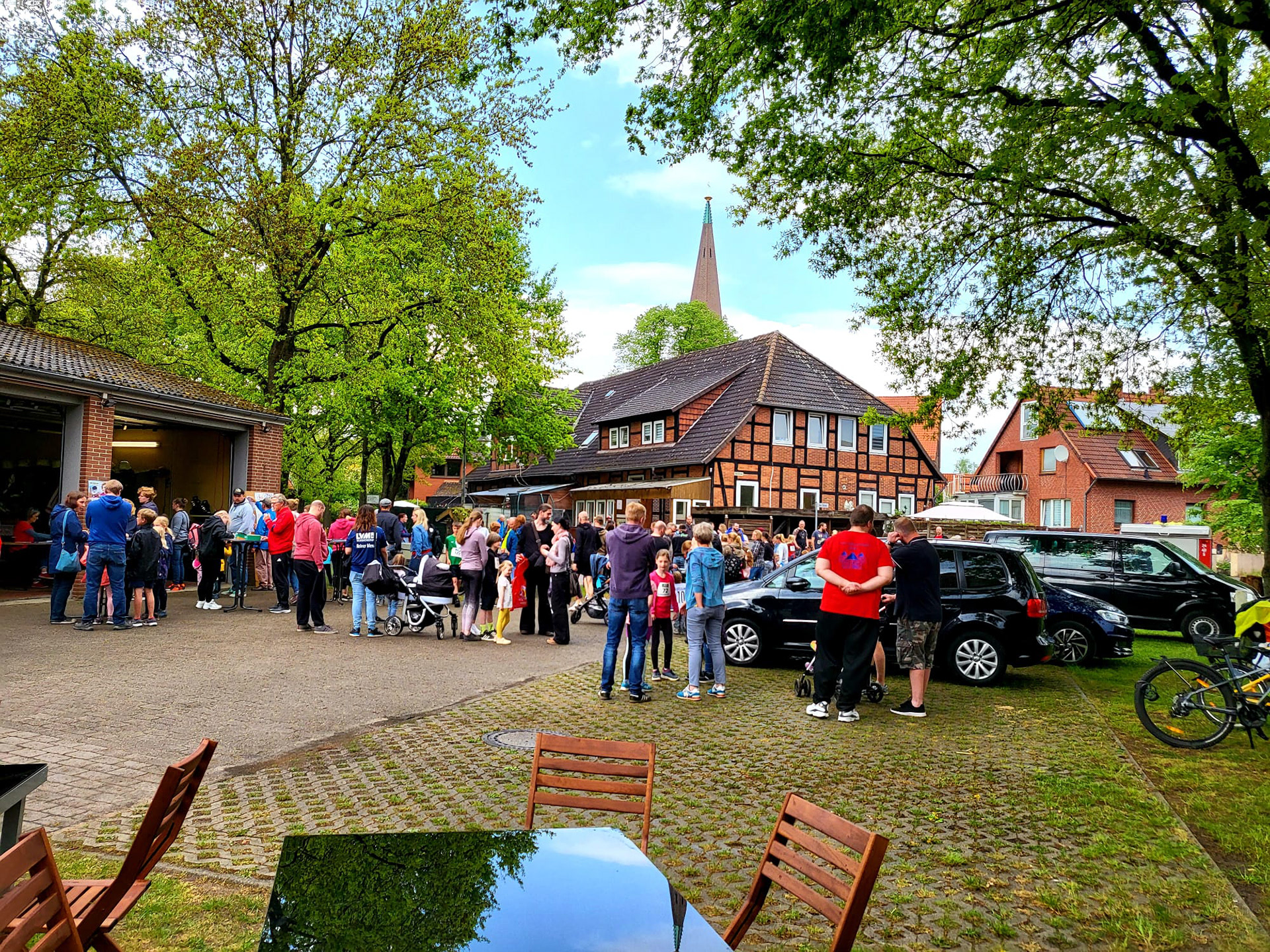 START - ZIEL - PAUSE einlegen im Storchennest...