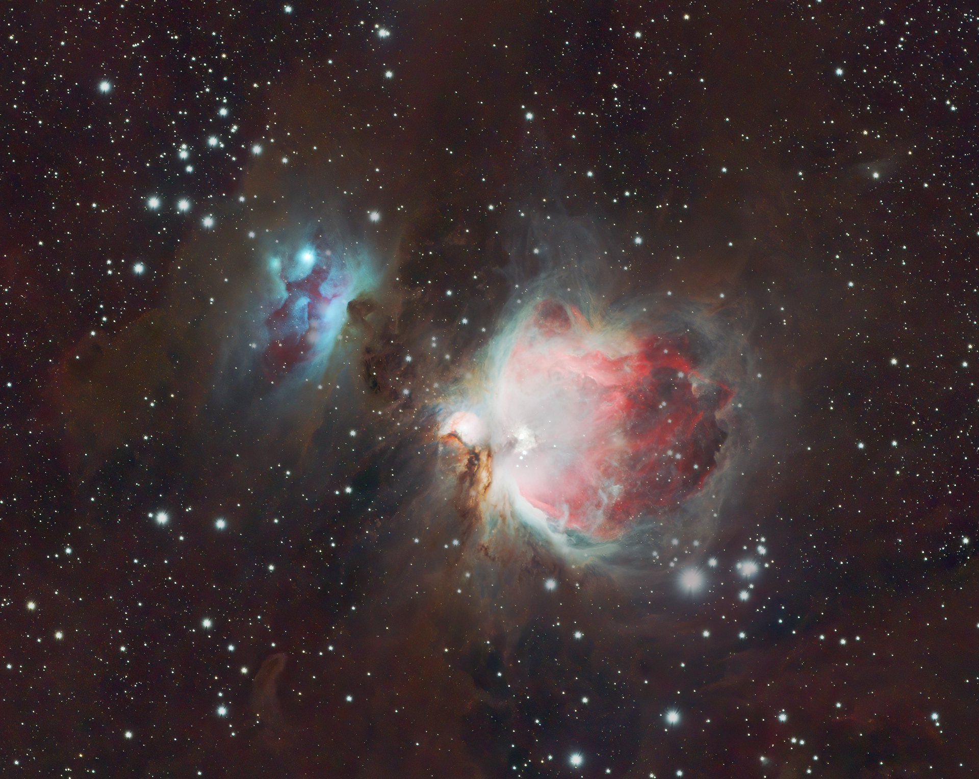 Orion Nebula (Messier 42) - a massive, vibrant stellar nursery located about 1,344 light-years from Earth in the Milky Way
