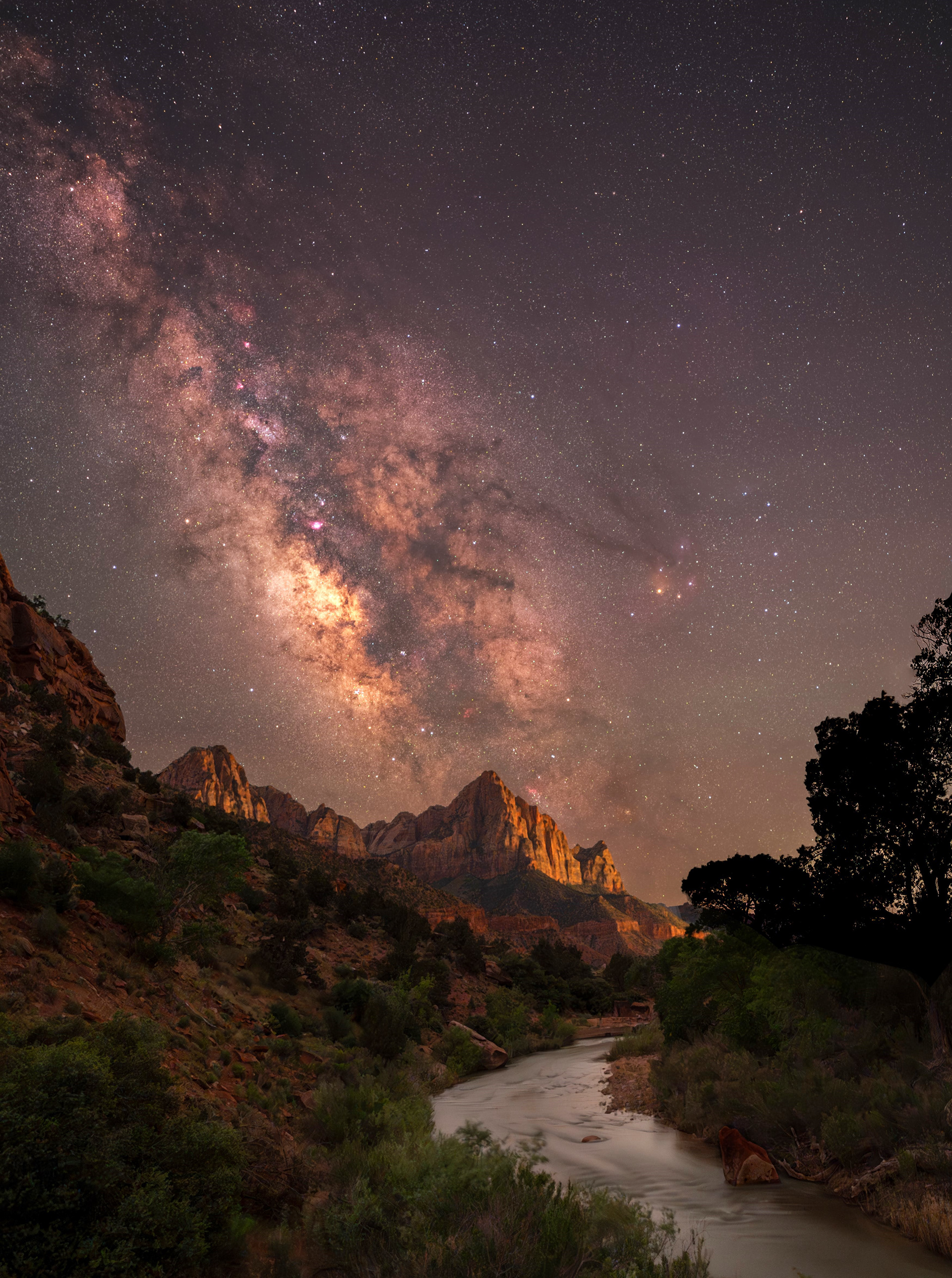 Milky Way over the Virgin River