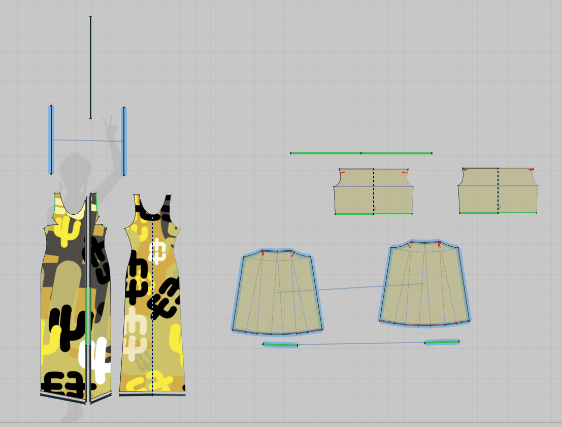 2d window with the patternmaking
