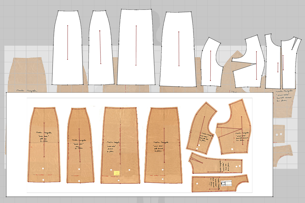 Maison Martin Margiela's shift dress pattern (2004)