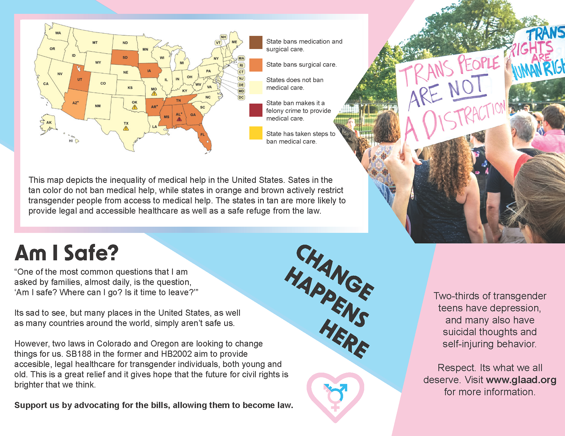 SC: Transgender Civil Rights, Brochure Side A