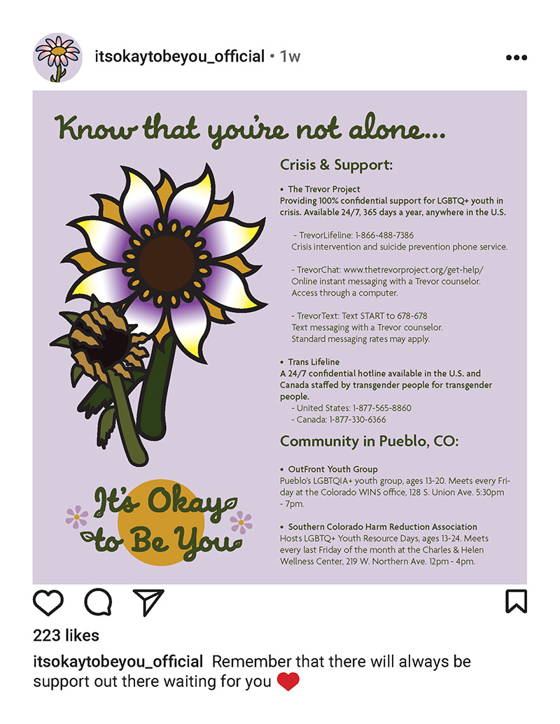 Social Media LGBTQ+ Support, Savannah Anderson