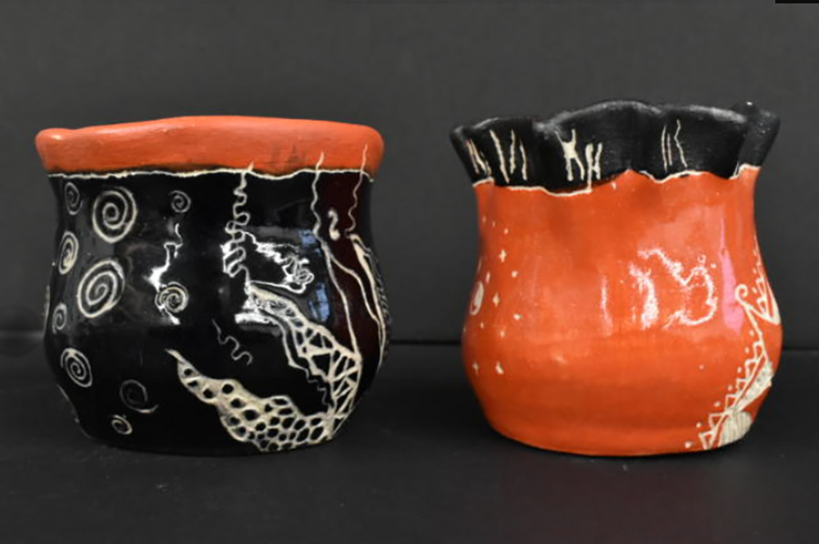 Sun Moon Pinch Pots Corinne Wilder Ceramics ART 1703 Ceramics 1