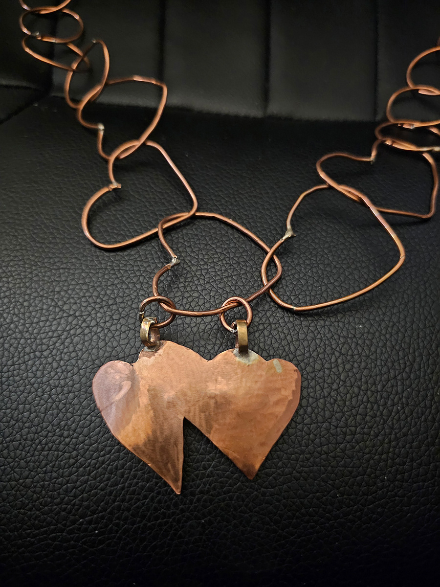 Heart pendant & chain, Jonathan Massey