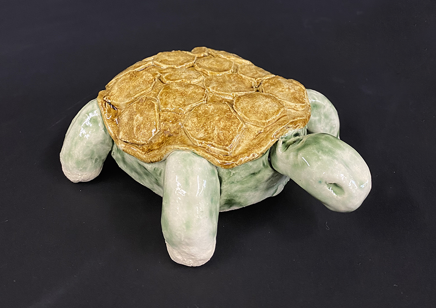 Terry Turtle Mercedes Urrutia Ceramics ART 1701 Handbuilt Clay 1