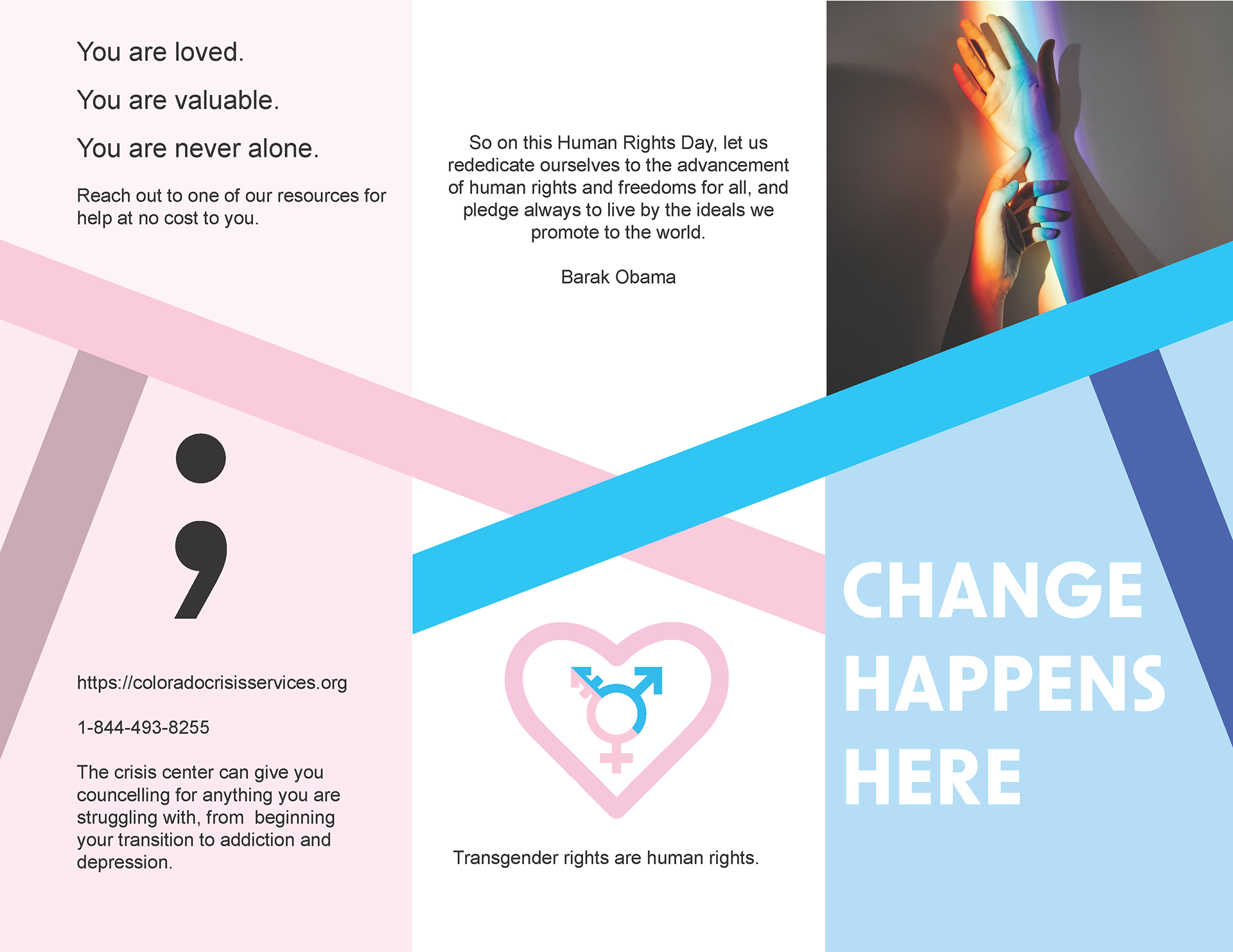 SC: Transgender Civil Rights, Brochure Side A