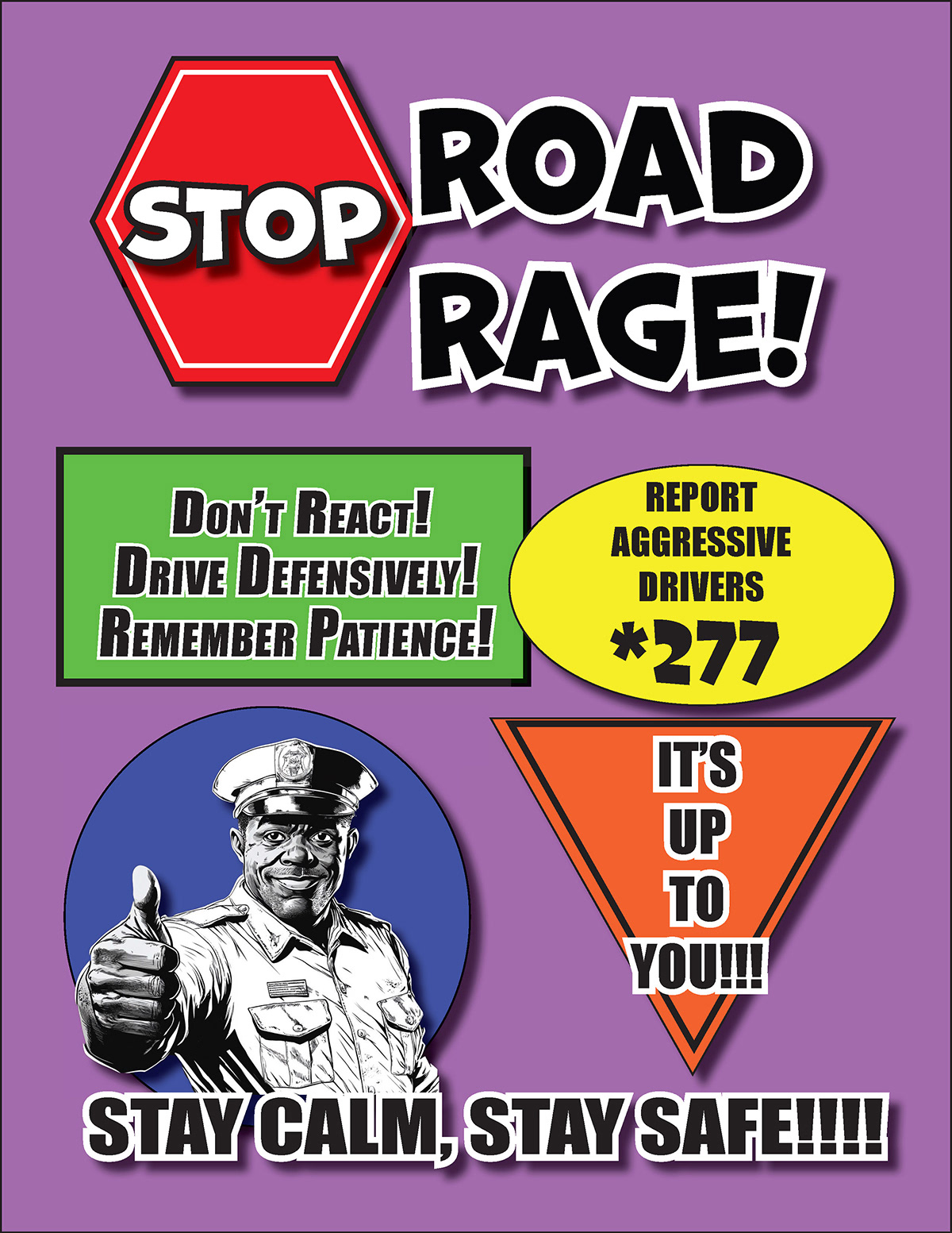 Flyer Front Avoid Road Rage Michael Bobby McDonald