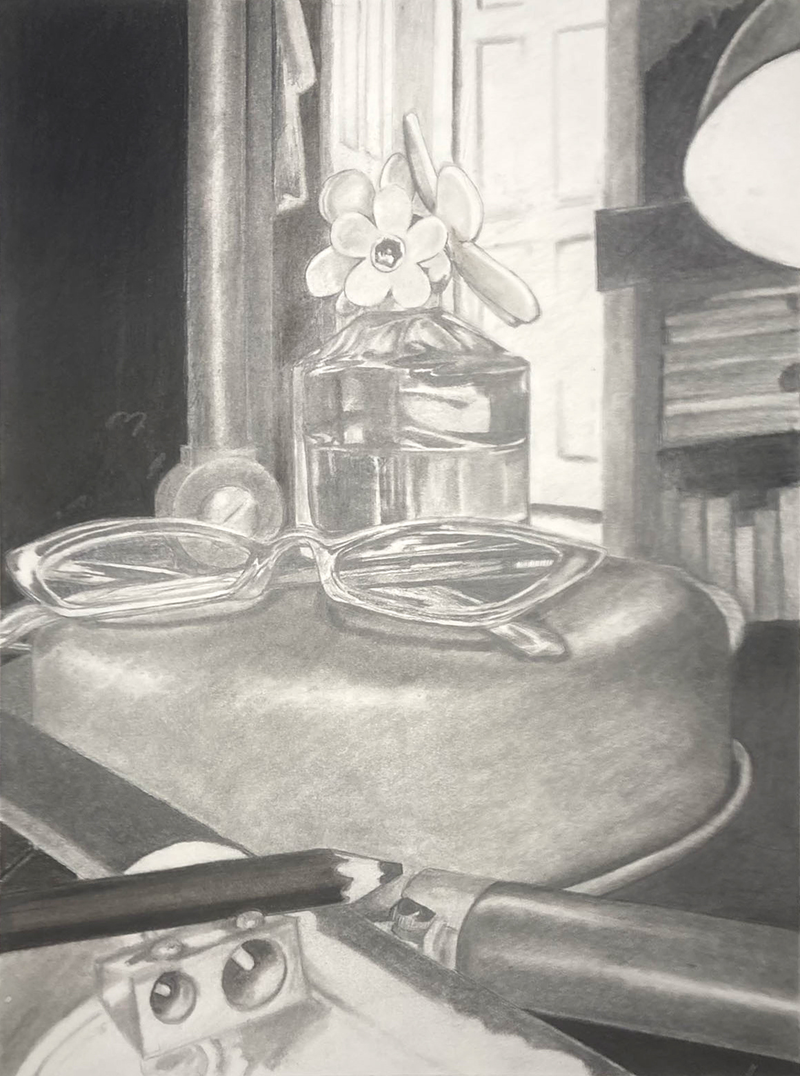 Messy Side Table Elizabeth Untiedt Drawing ART 1201 Drawing I