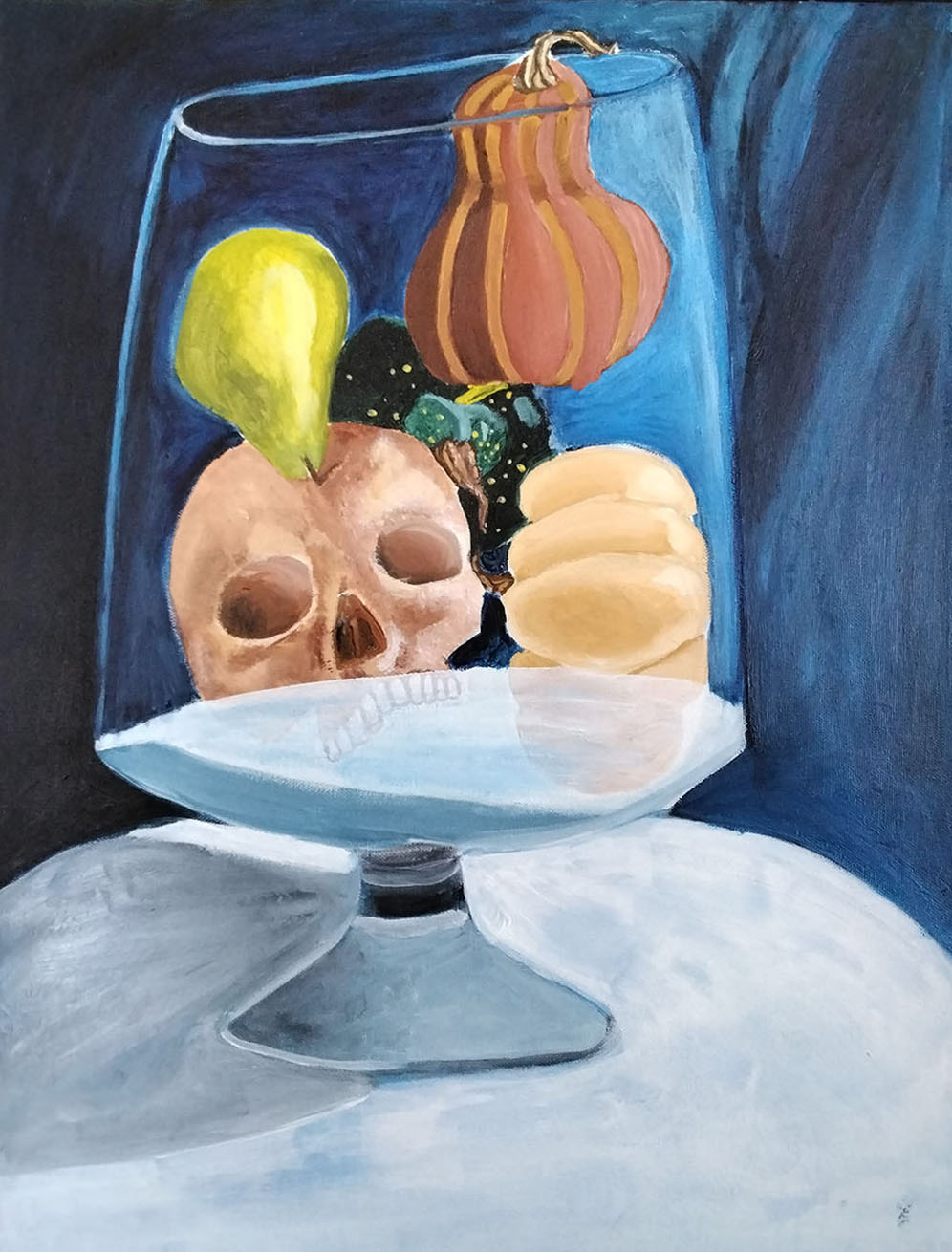 Glass jar Kamryn Norris Painting ART 1301 Painting I