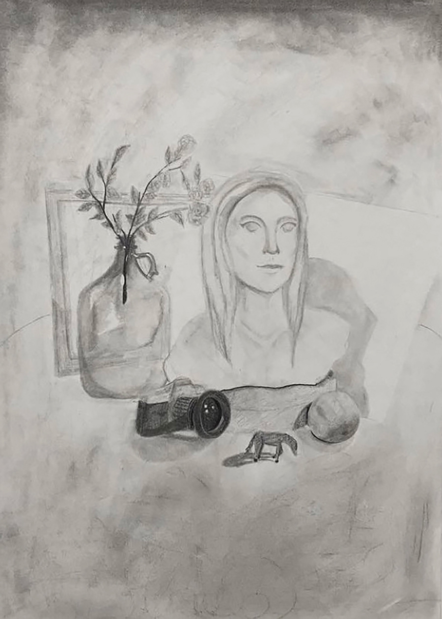 Still life with tiny horse, Chelsea Ramos