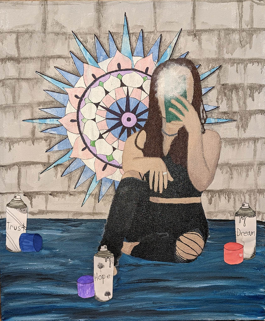 Self Graffiti Victoria Cotrell Painting ART 1301 Painting 1