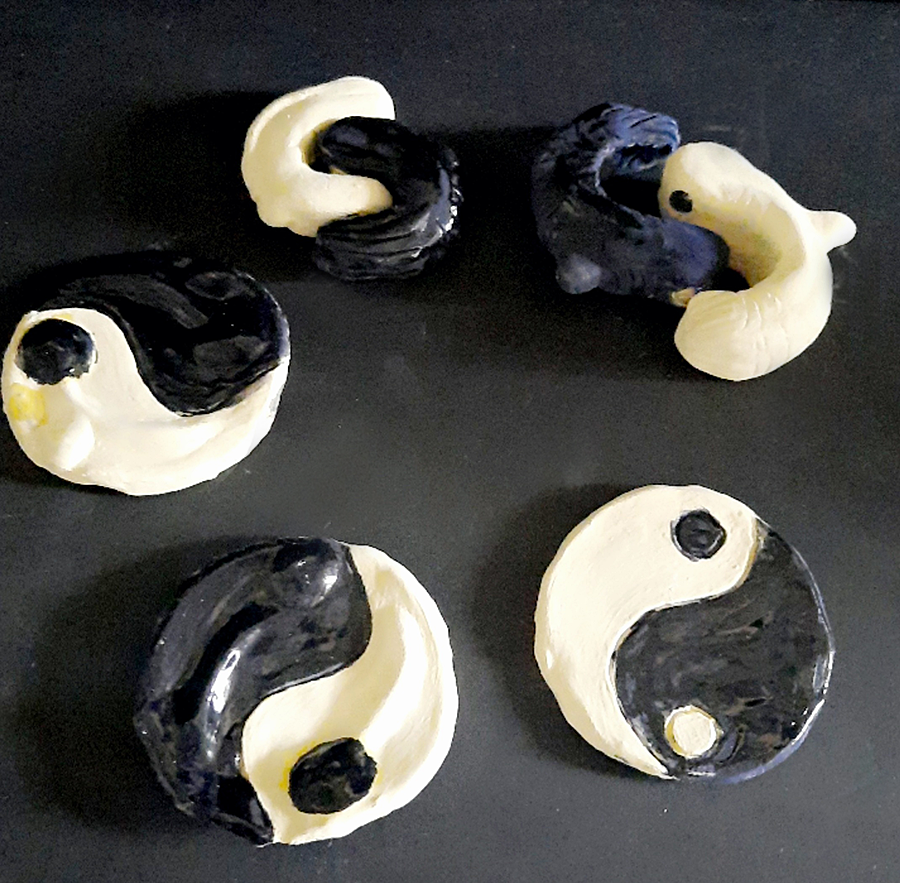 Ying Yang Koi Fish Deidra Ortega Ceramics ART 1703 Ceramics 1