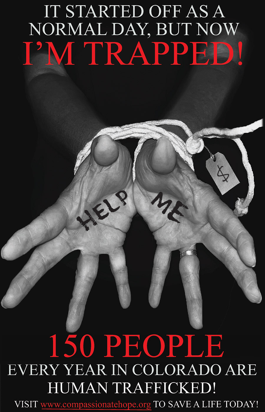 Poster, Sarah Iskra Human Trafficking